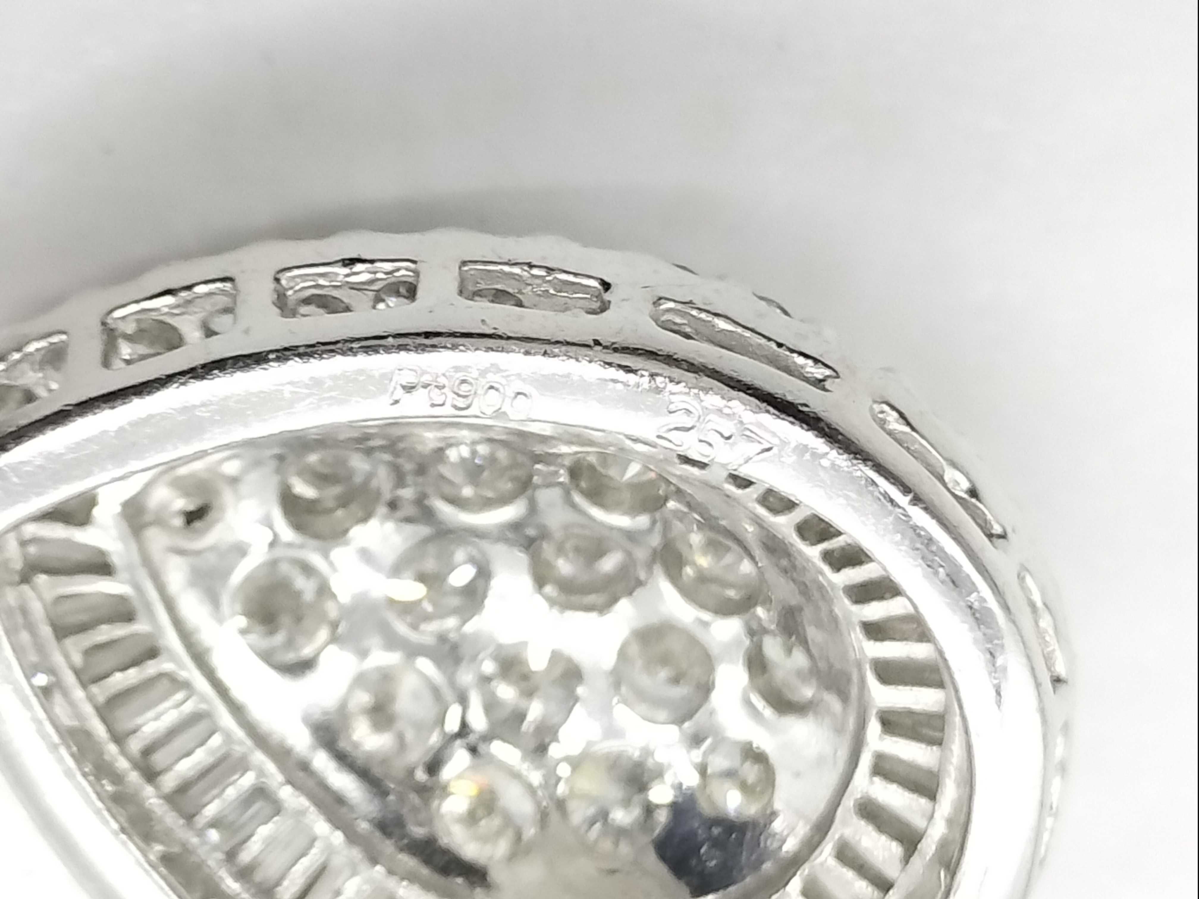 Platinum and 2.57ctw Diamond Pear-Shaped Cluster Pendant