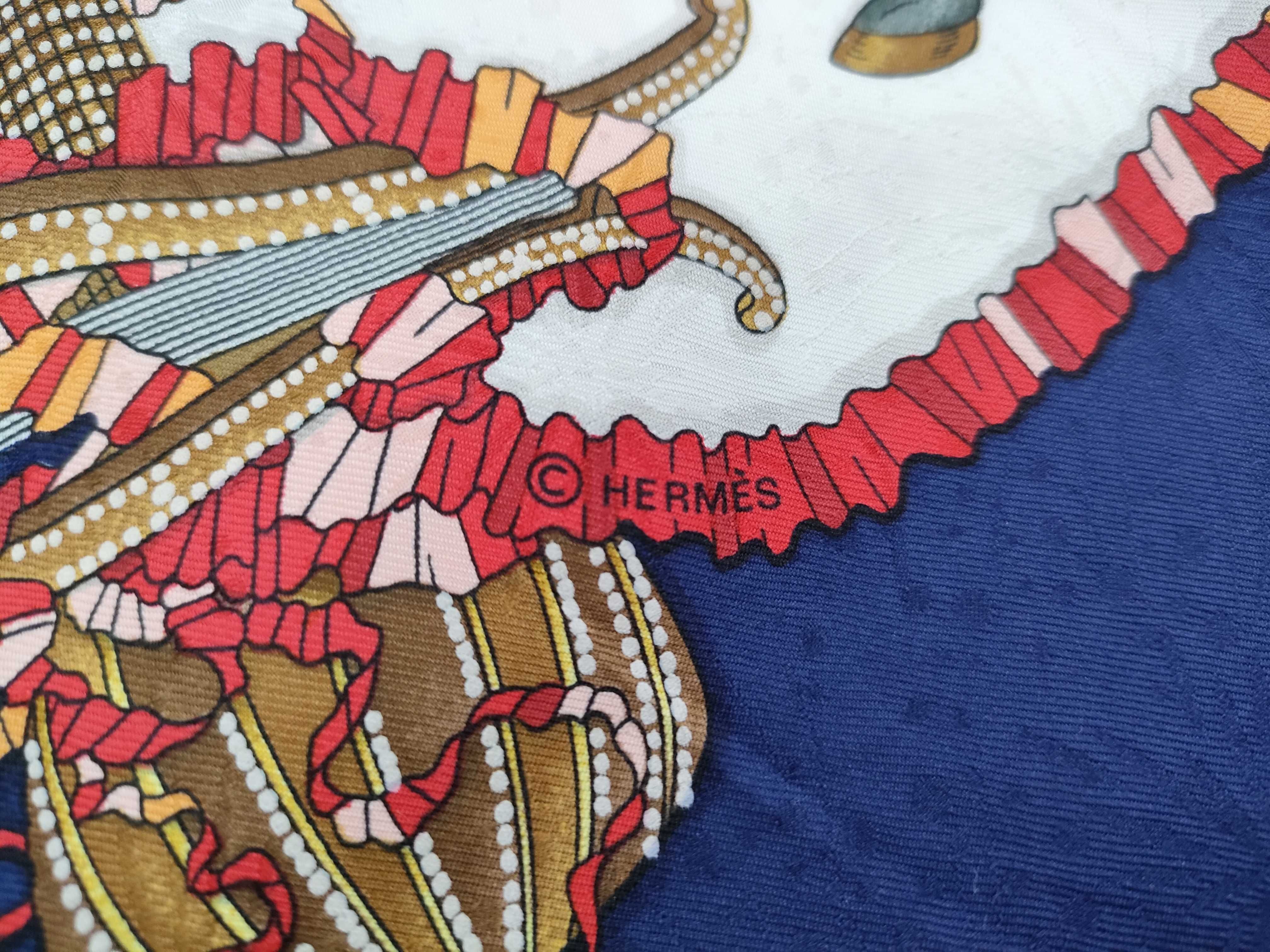 Hermes Les Fetes du Roi Soleil Silk Jacquard Scarf with Box