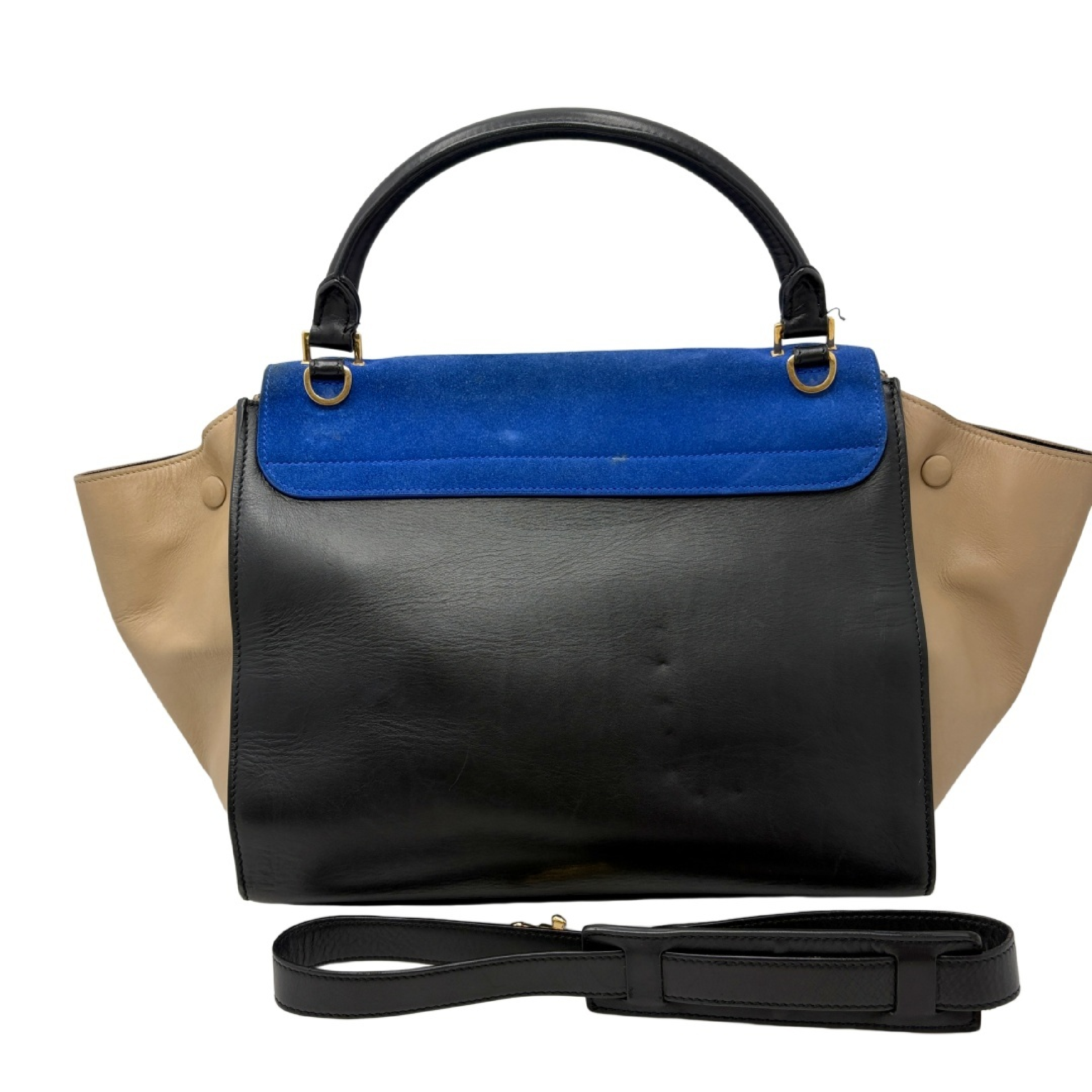 Celine Tri-Color 2-Way Trapeze Bag