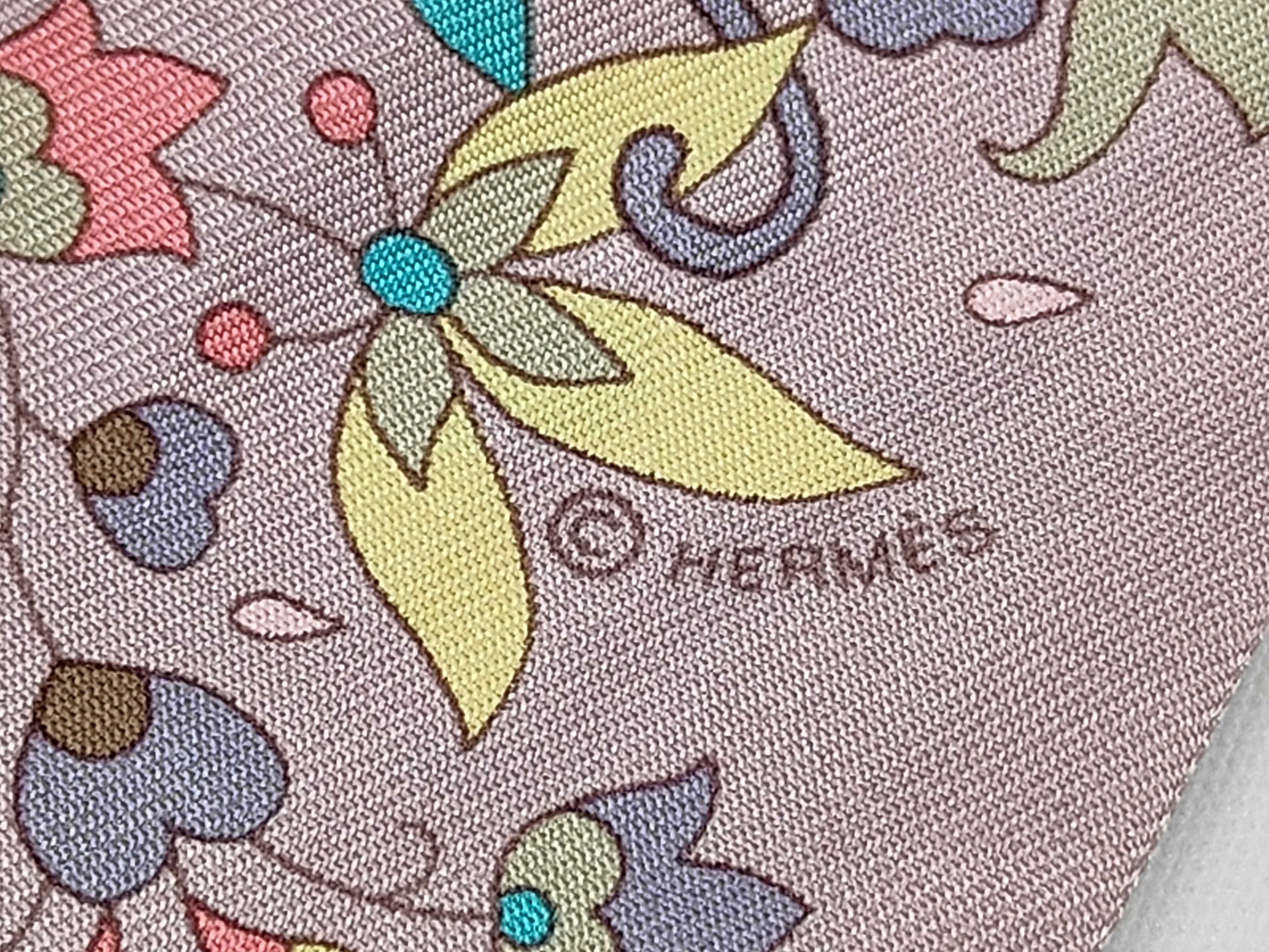 Hermes Isola di Primavera Silk Twilly Scarf in Parme