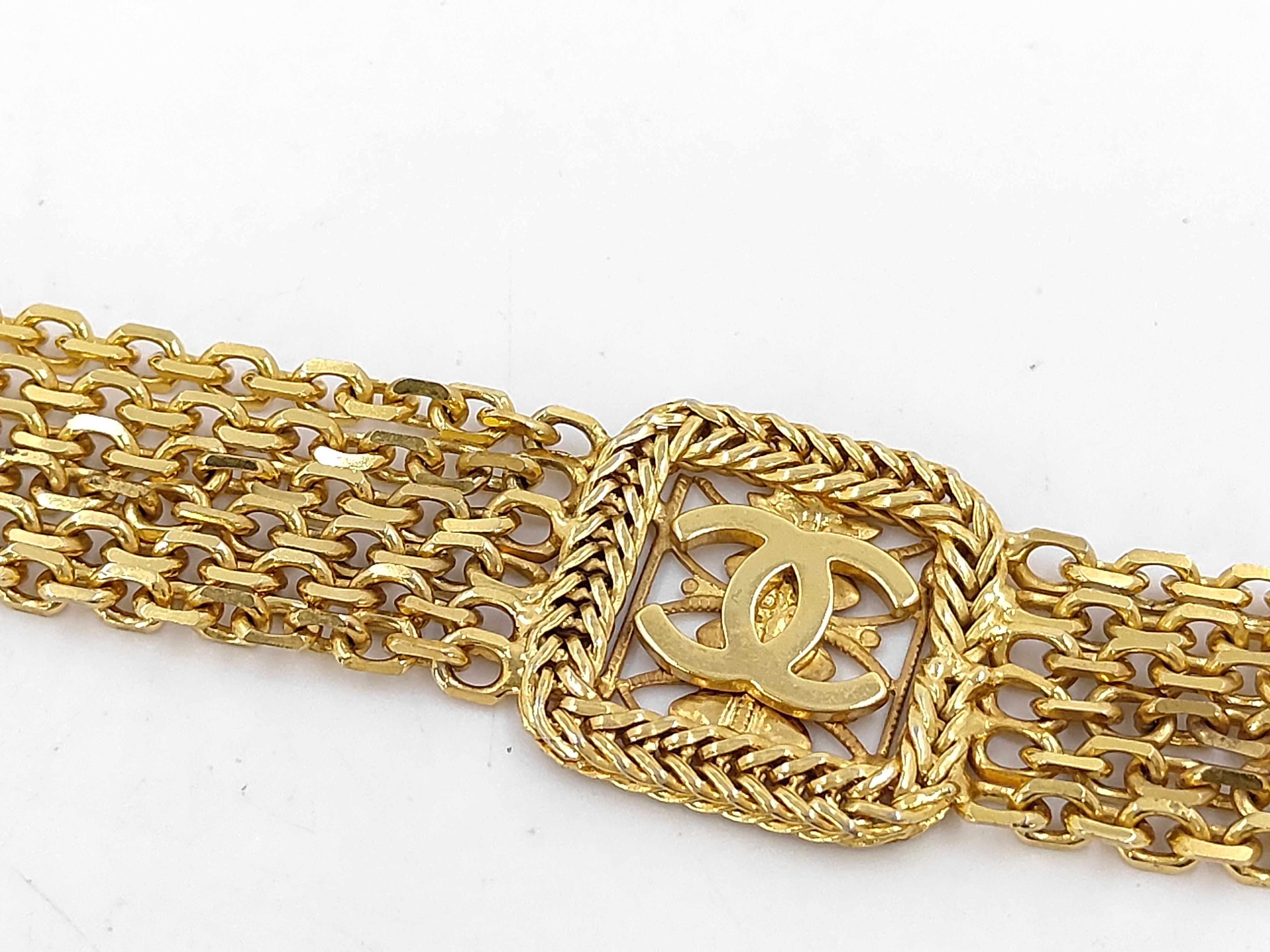 An Important Chanel Vintage Black Quilted Lizard Skin Flap Bag with Multi-Strand Gold-Plated Chain, 0 Series 1984-1986