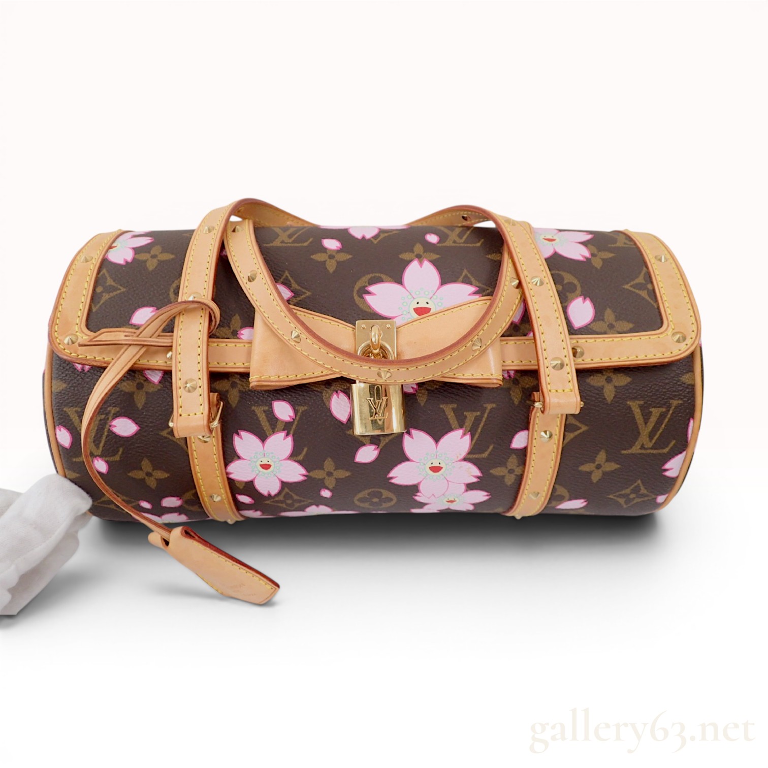 Louis Vuitton x Takashi Murakami Monogram Cherry Blossom Papillon Handbag