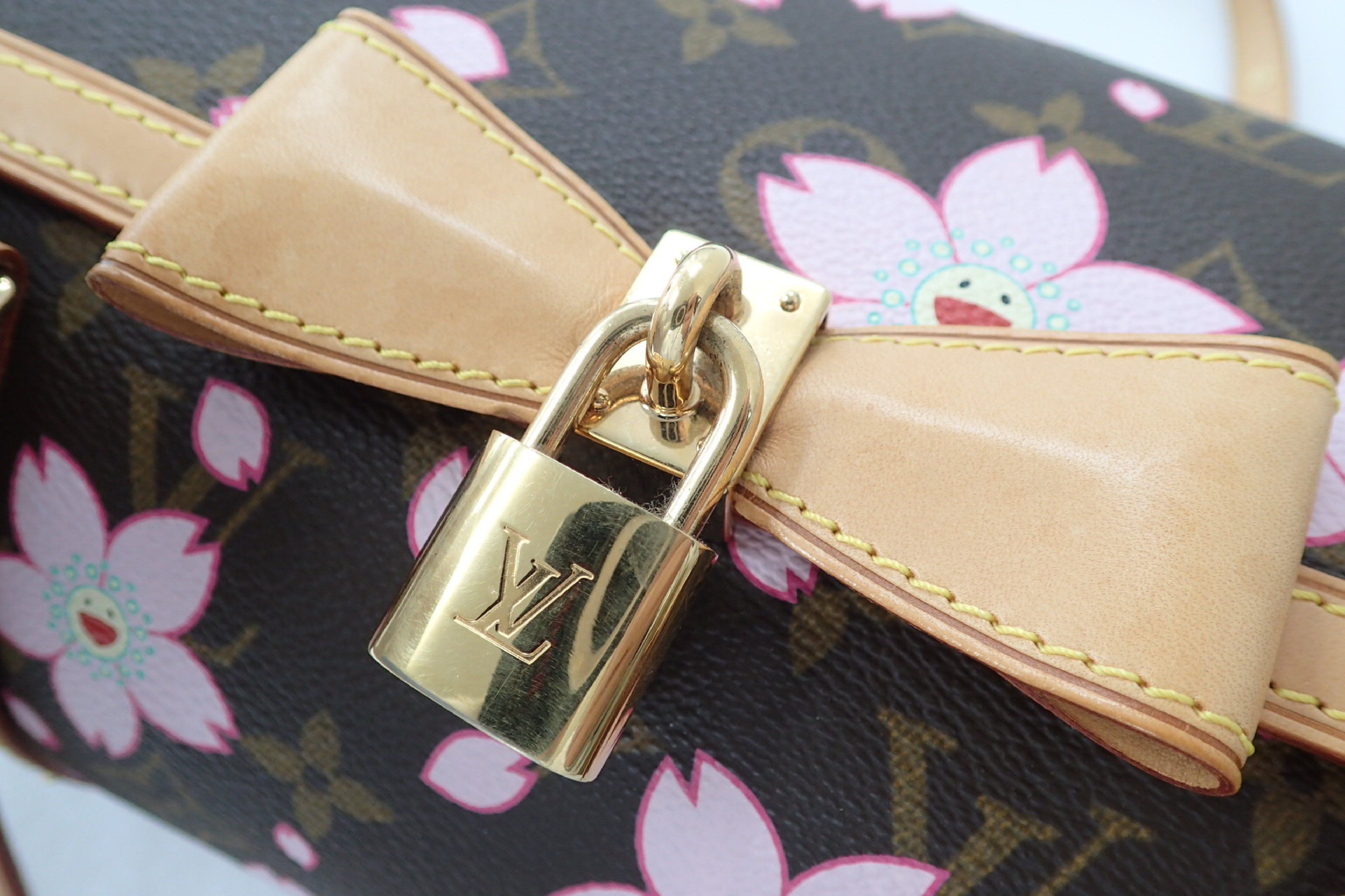 Louis Vuitton x Takashi Murakami Monogram Cherry Blossom Papillon Handbag