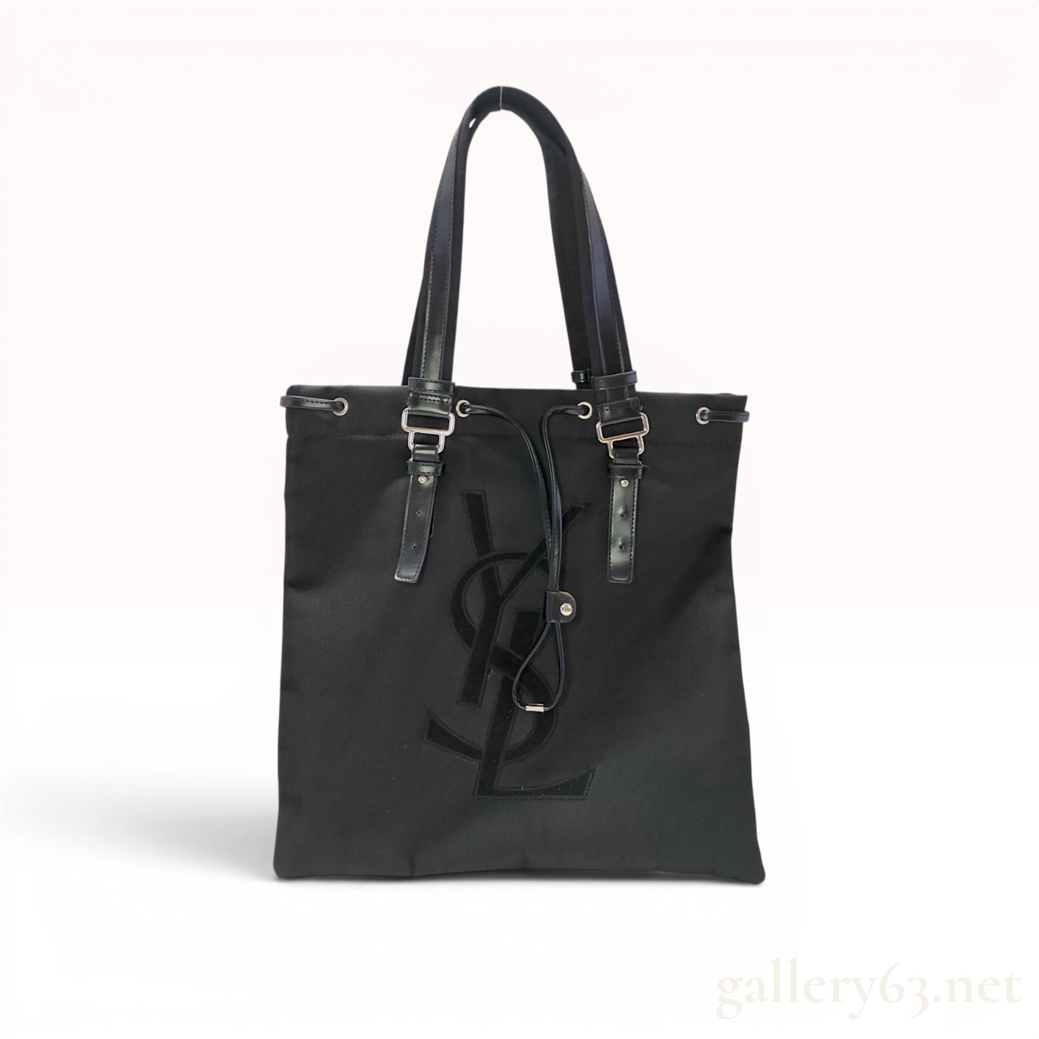 Yves Saint Laurent Black Canvas Kahala Tote Bag