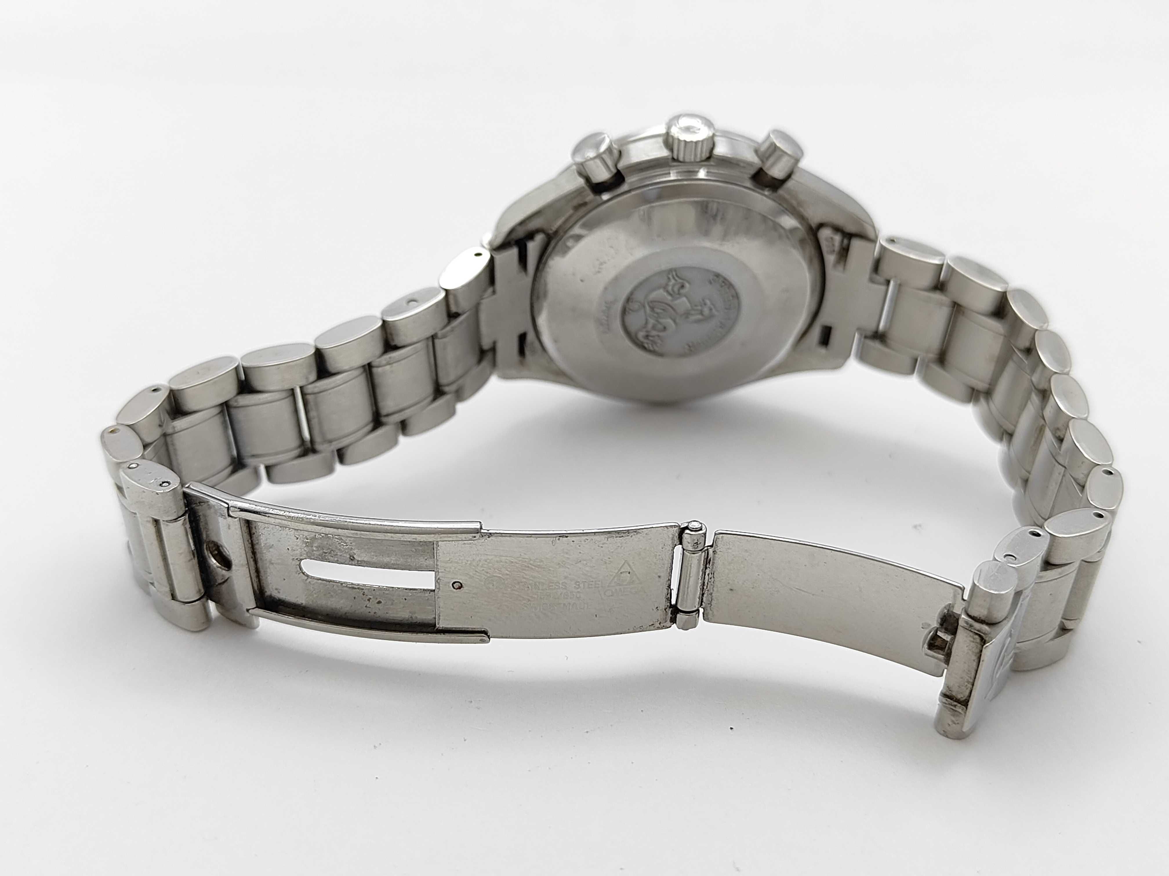 Omega Speedmaster Automatic Date Stainless Steel Chronograph Watch Ref 3513.50
