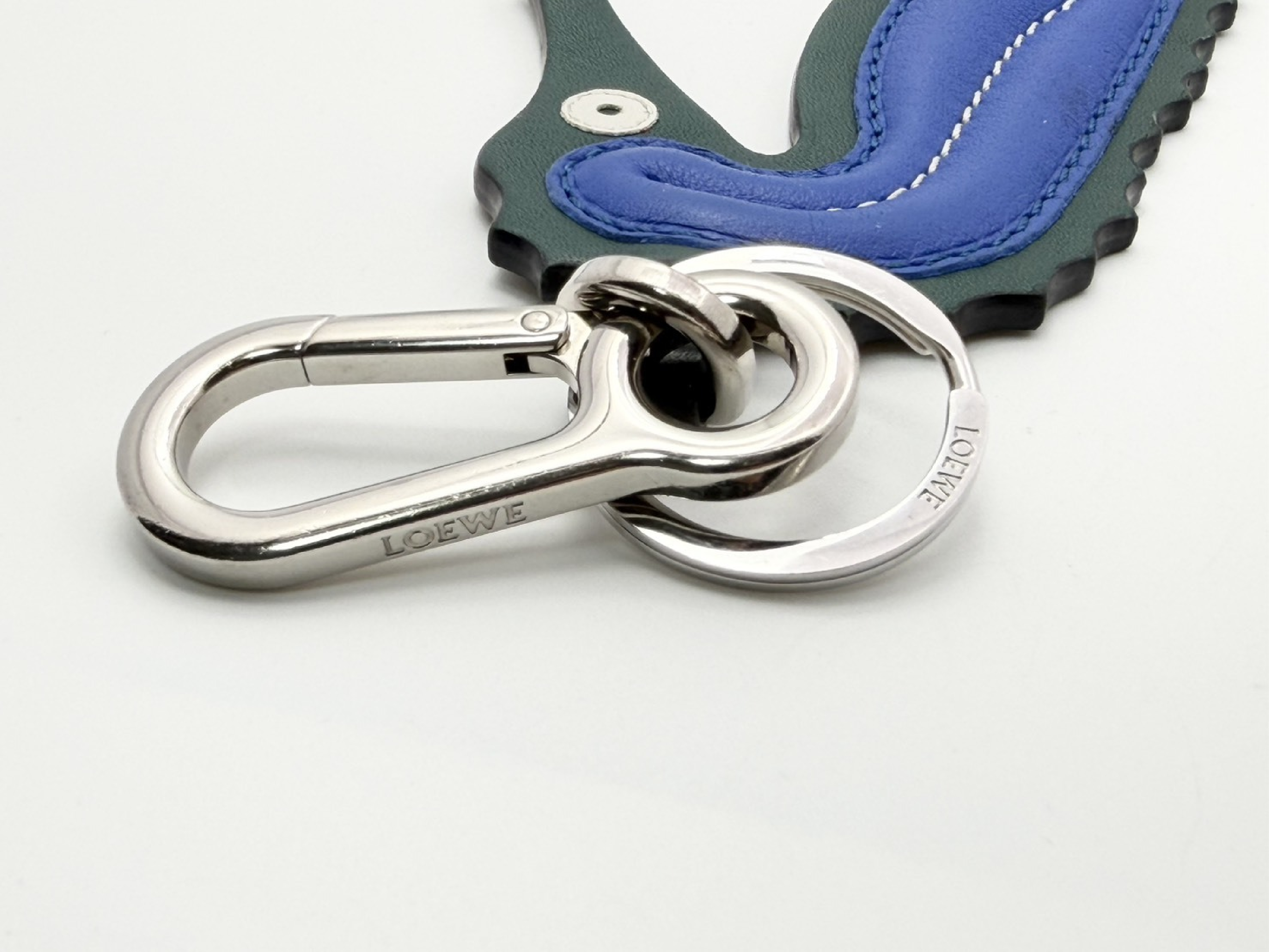 LOEWE Leather Seahorse Bag Charm Keychain