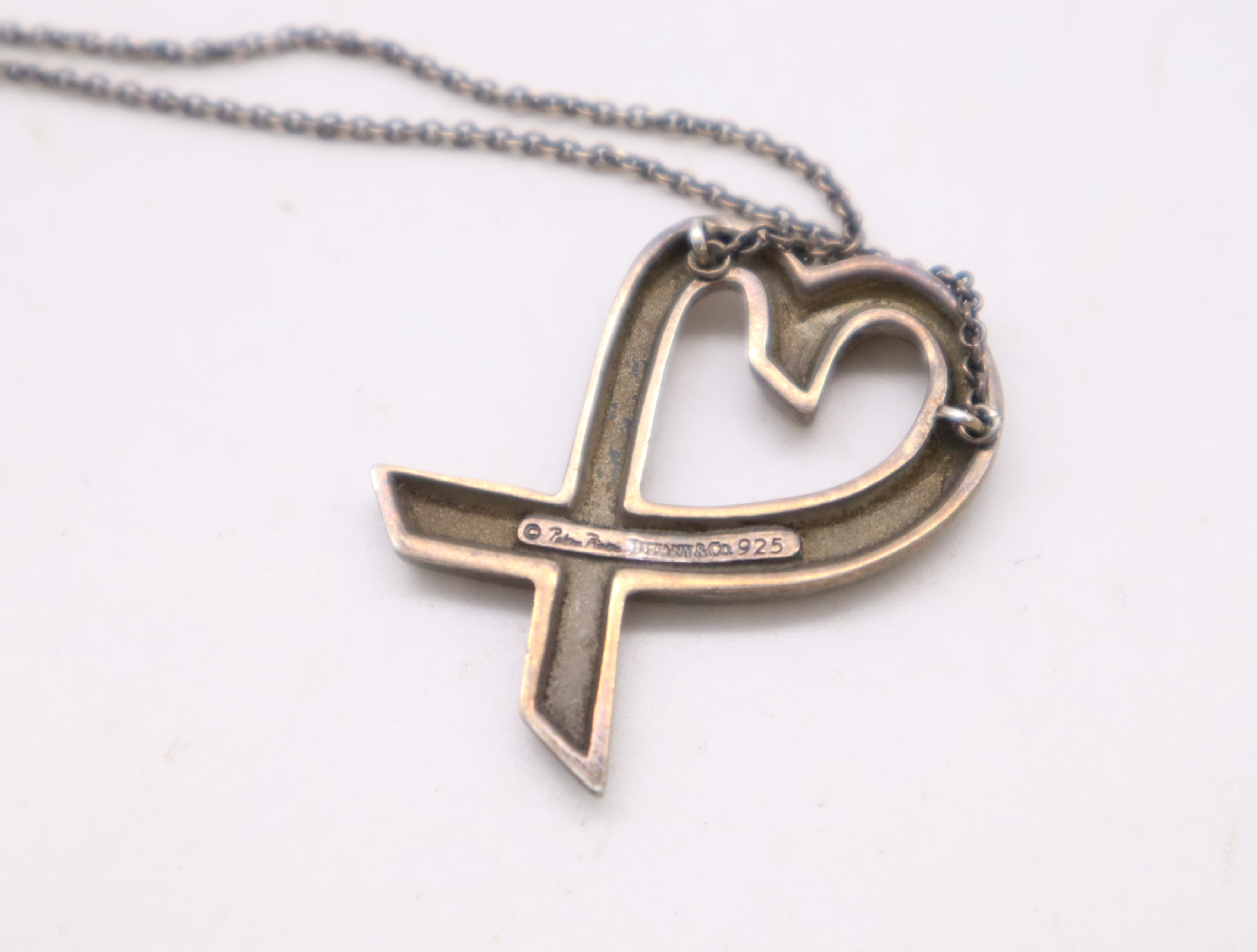 Tiffany & Co. Paloma Picasso Sterling Silver Loving Heart Necklace