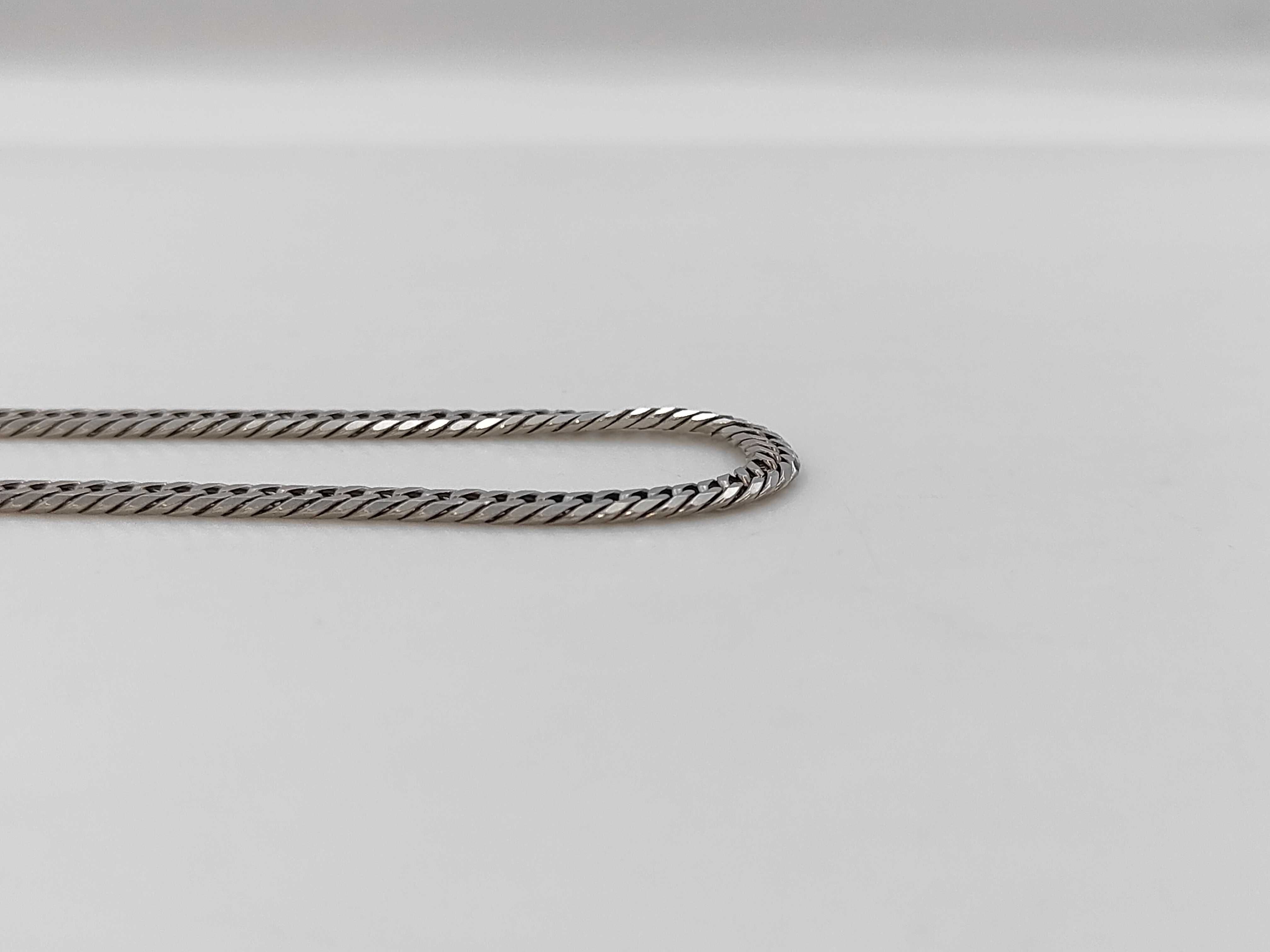Solid Platinum Pt1000 Double-Curb Link Necklace 30.9 grams