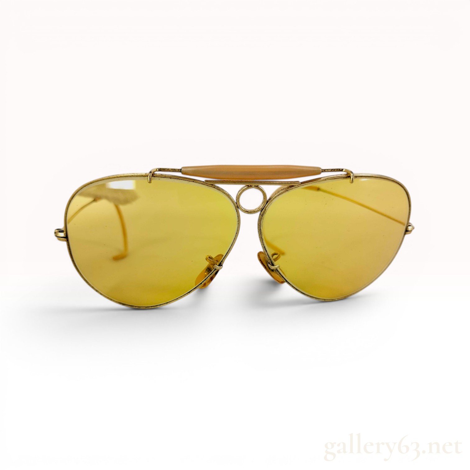 Bausch & Lomb Ray-Ban Shooter Aviator Sunglasses with Yellow Kalichrome Lenses