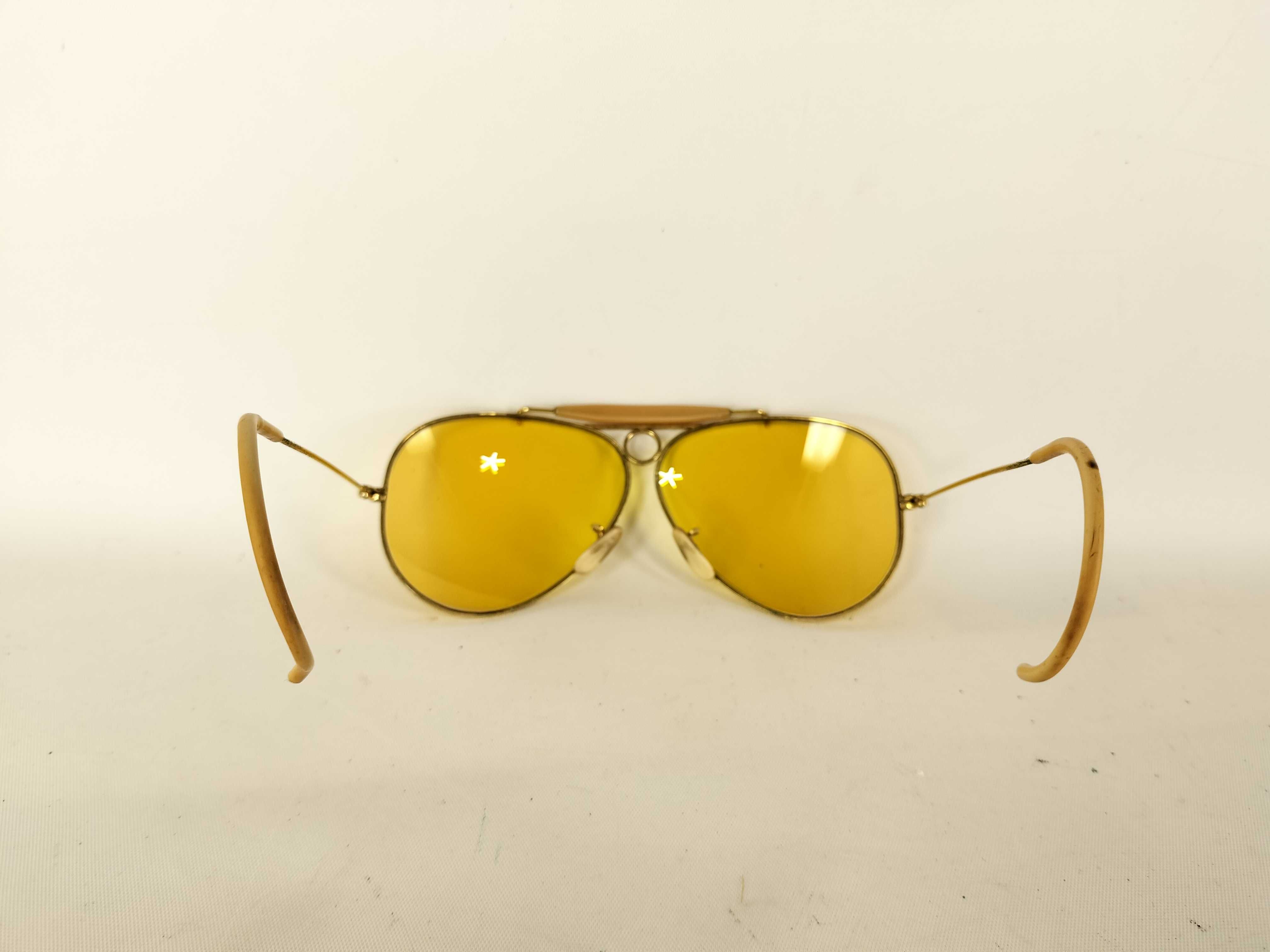 Bausch & Lomb Ray-Ban Shooter Aviator Sunglasses with Yellow Kalichrome Lenses