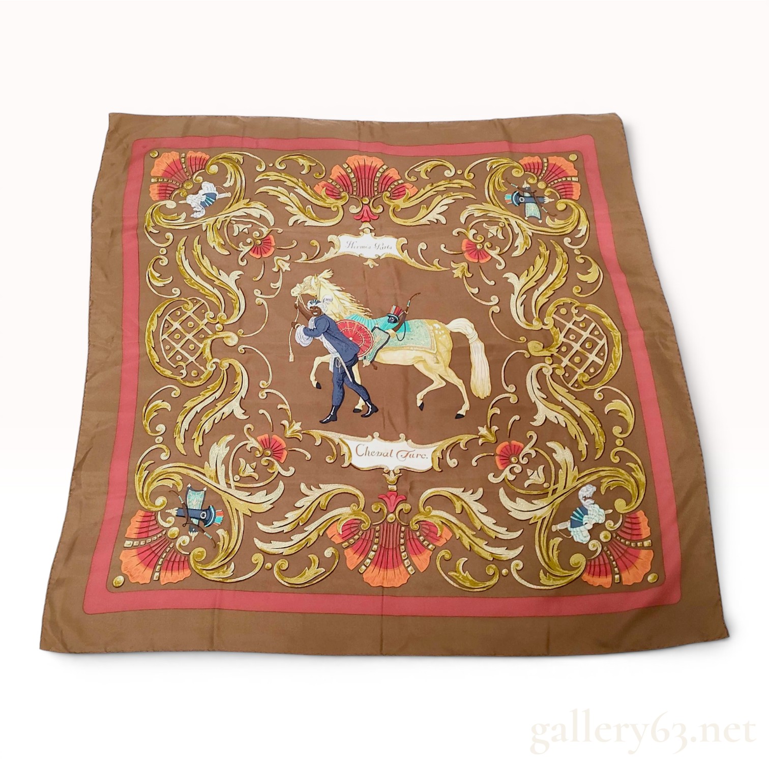 Hermes Cheval Turc Silk Carre 90