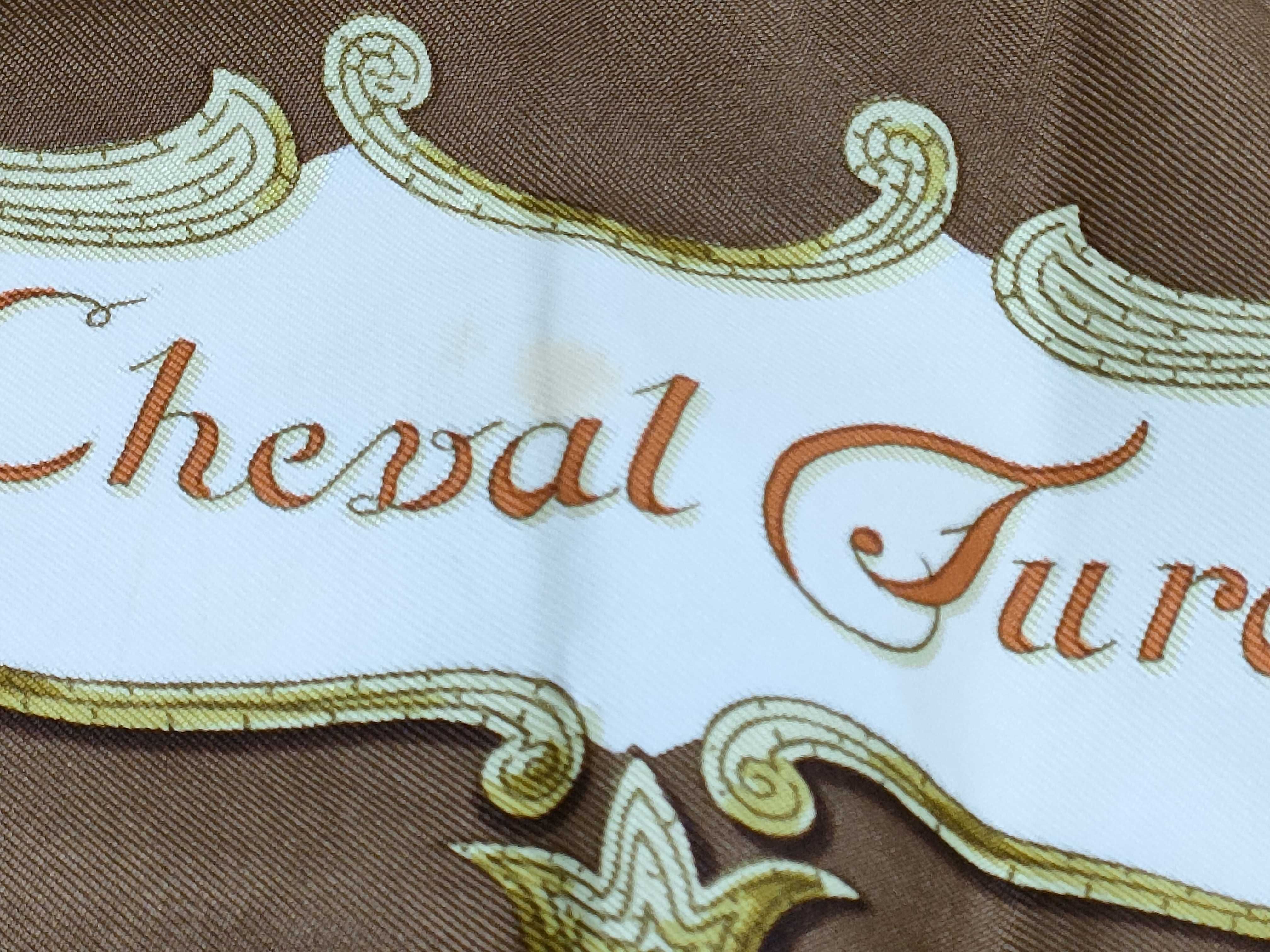 Hermes Cheval Turc Silk Carre 90