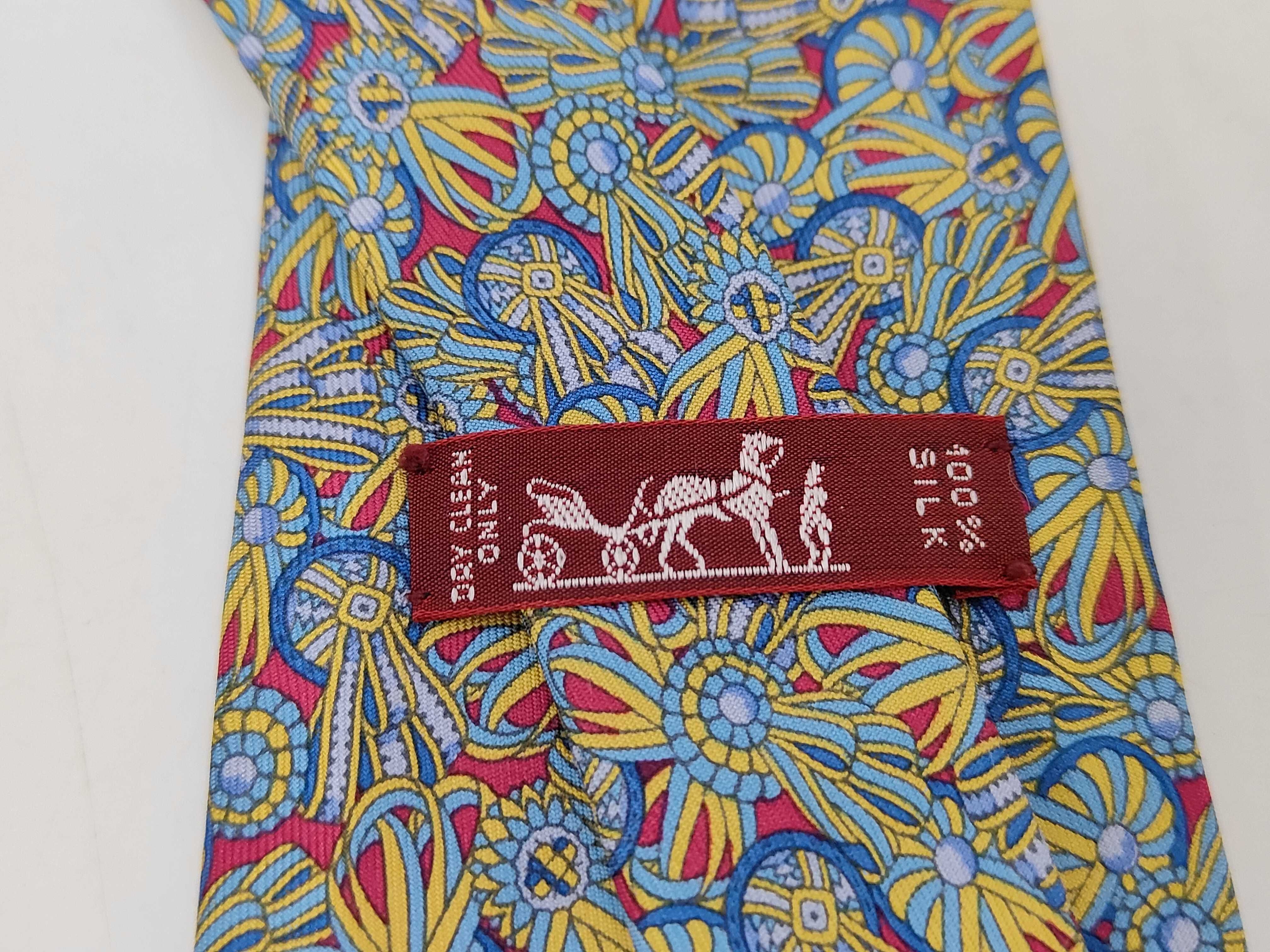 Group of Three Hermes Silk Neckties