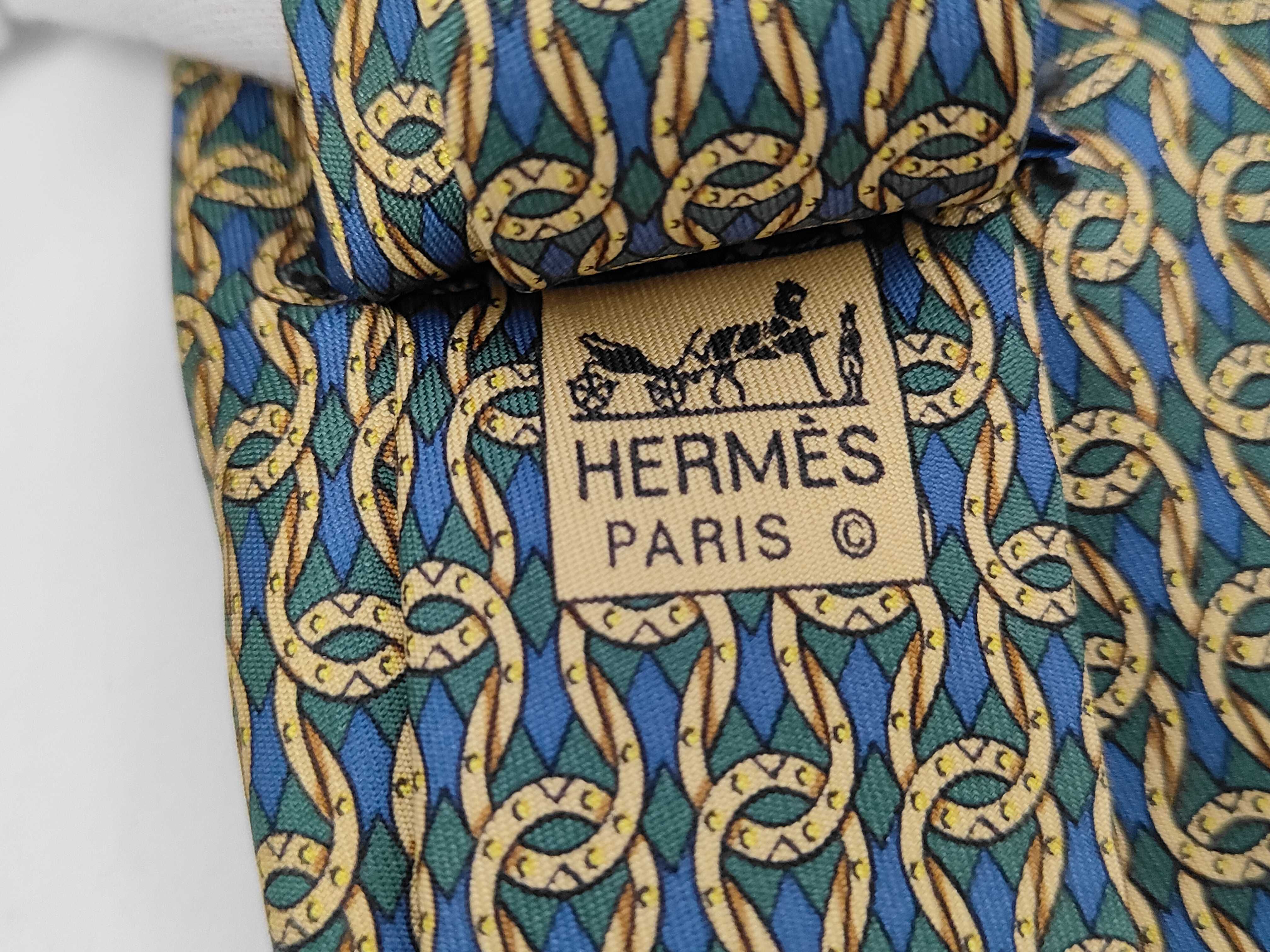 Group of Three Hermes Silk Neckties