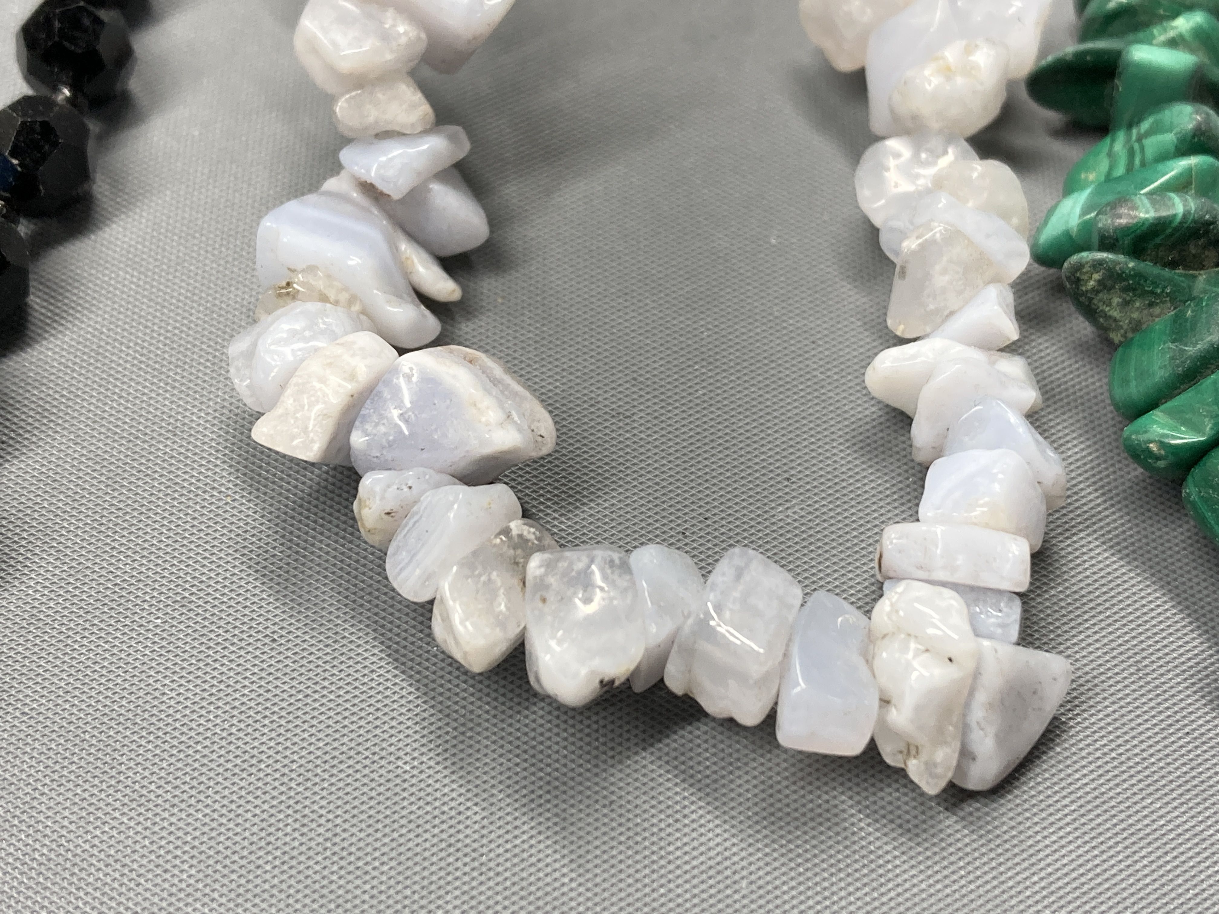 Natural Stone Necklace and Ring Accessory Group