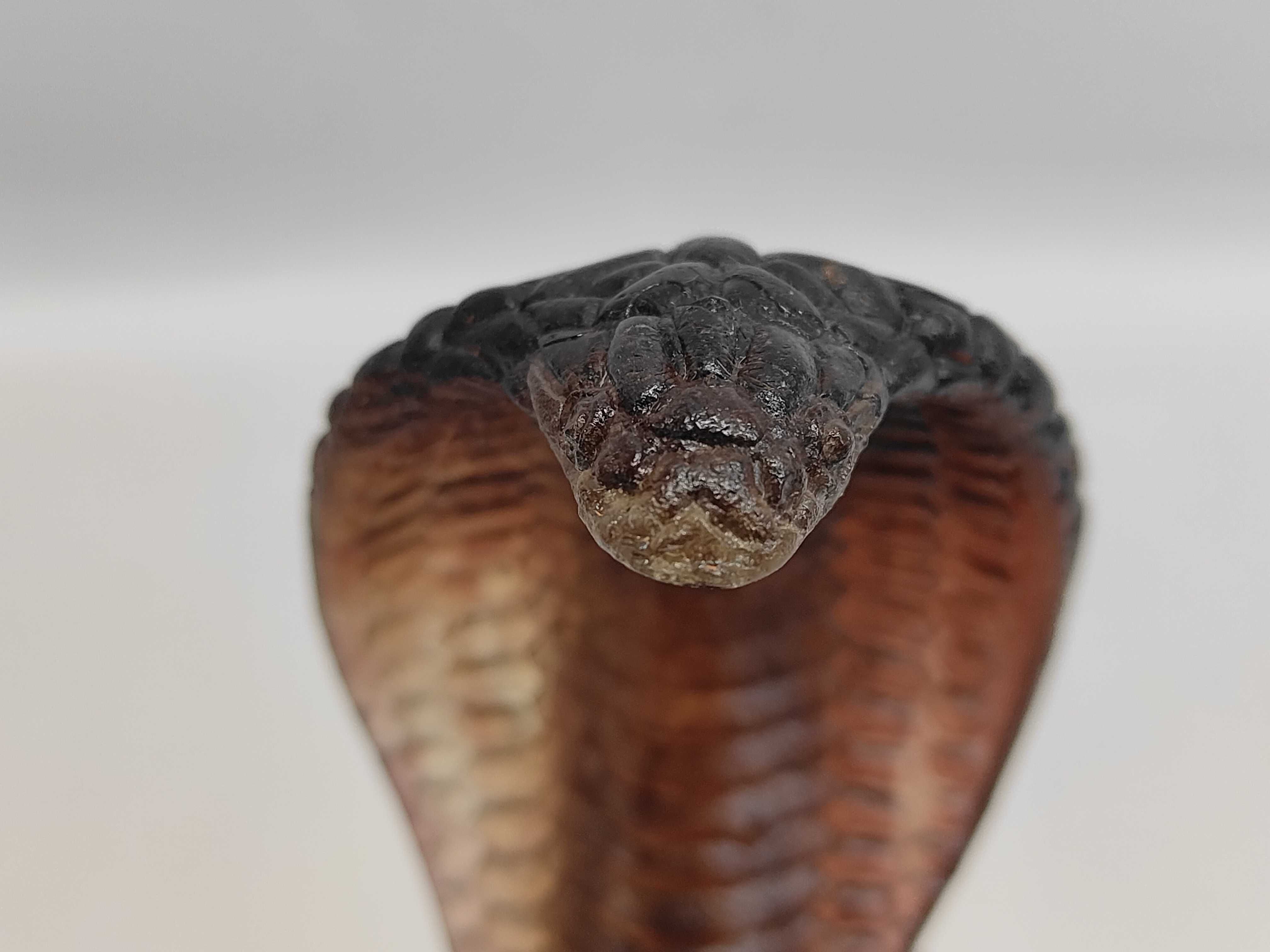 Daum France Pate-de-Verre Crystal Cobra Figurine