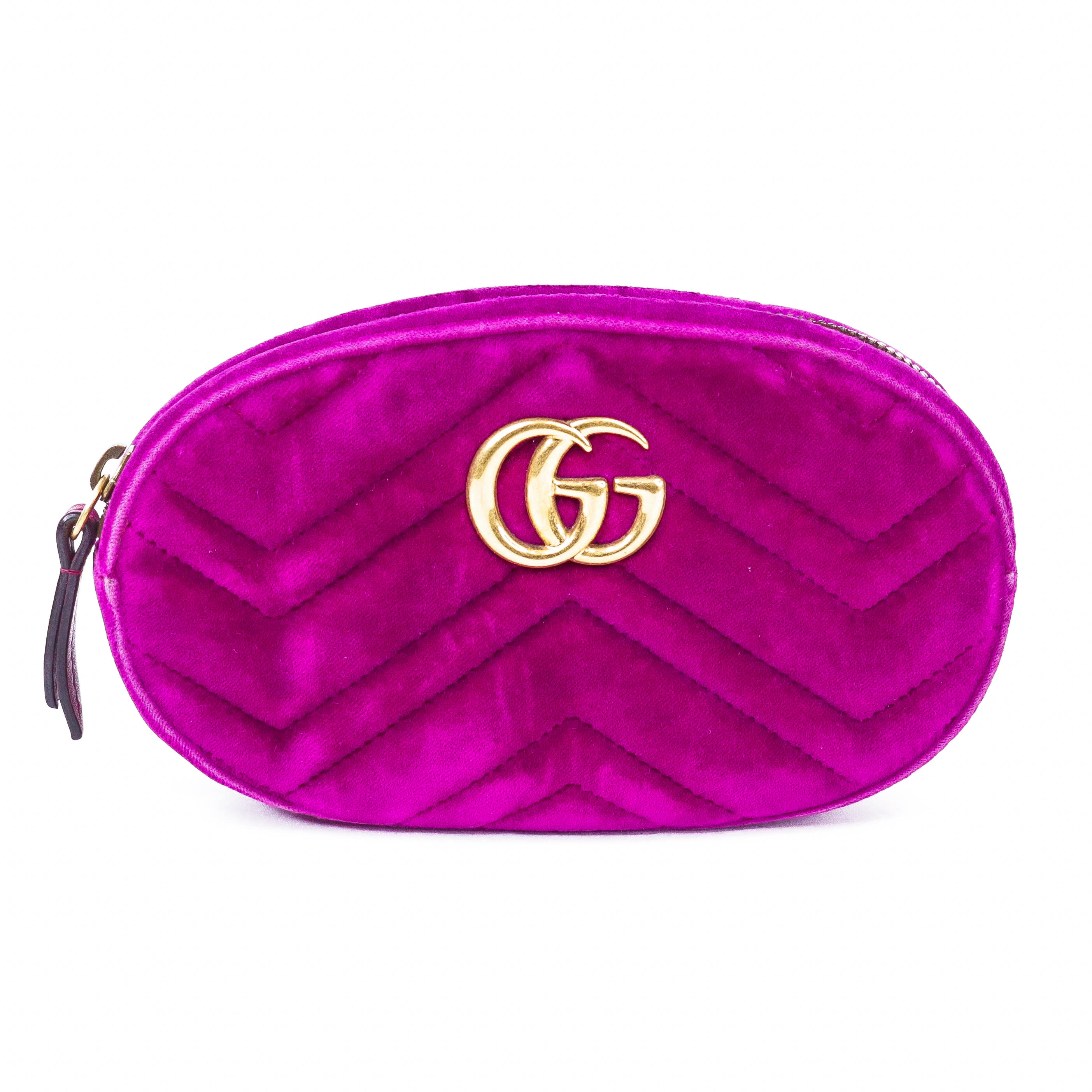 Gucci GG Marmont Matelasse Velvet Belt Bag Purple - Limited Edition