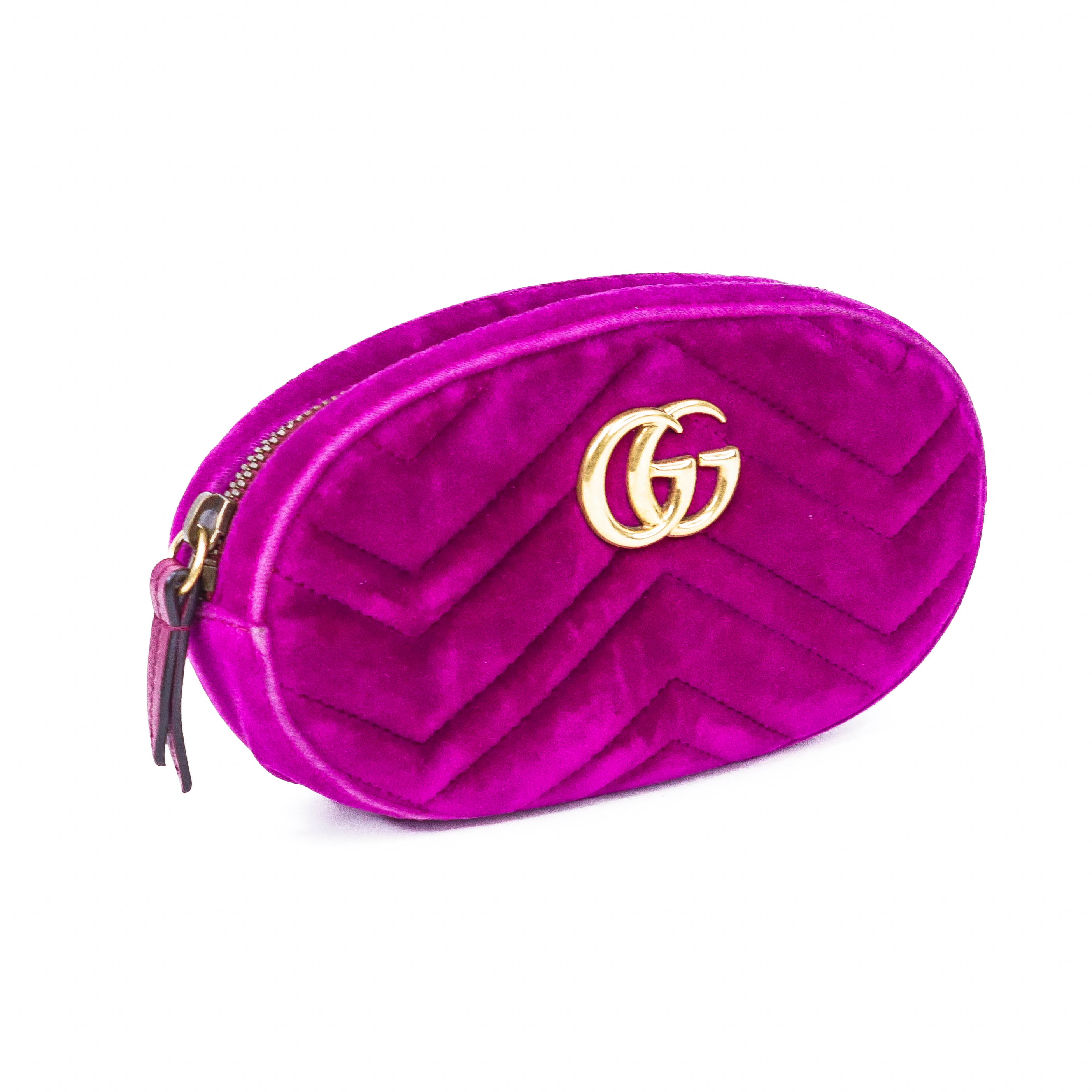 Gucci GG Marmont Matelasse Velvet Belt Bag Purple - Limited Edition