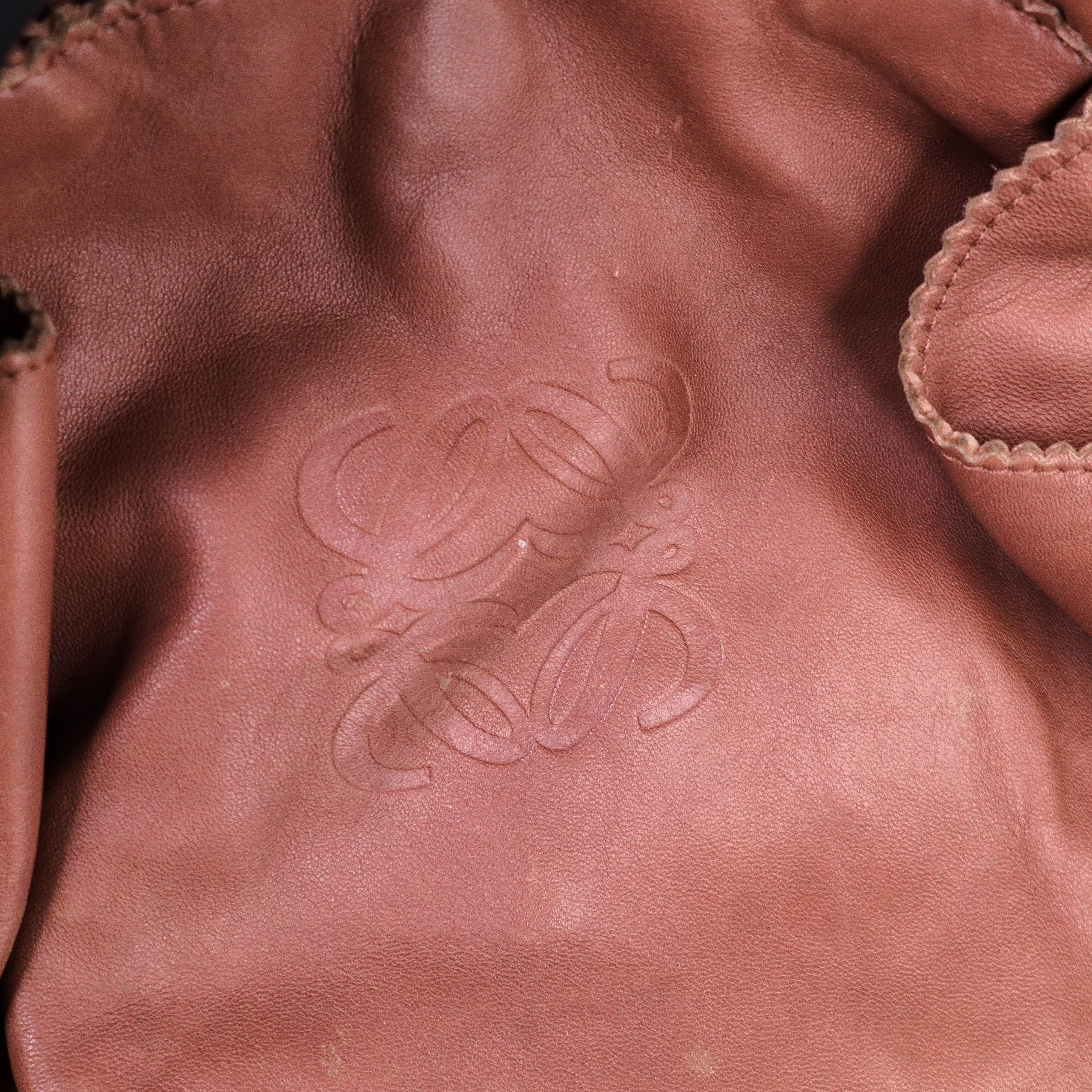 Loewe Nappa Aire Leather Handbag - Soft Brown Lambskin