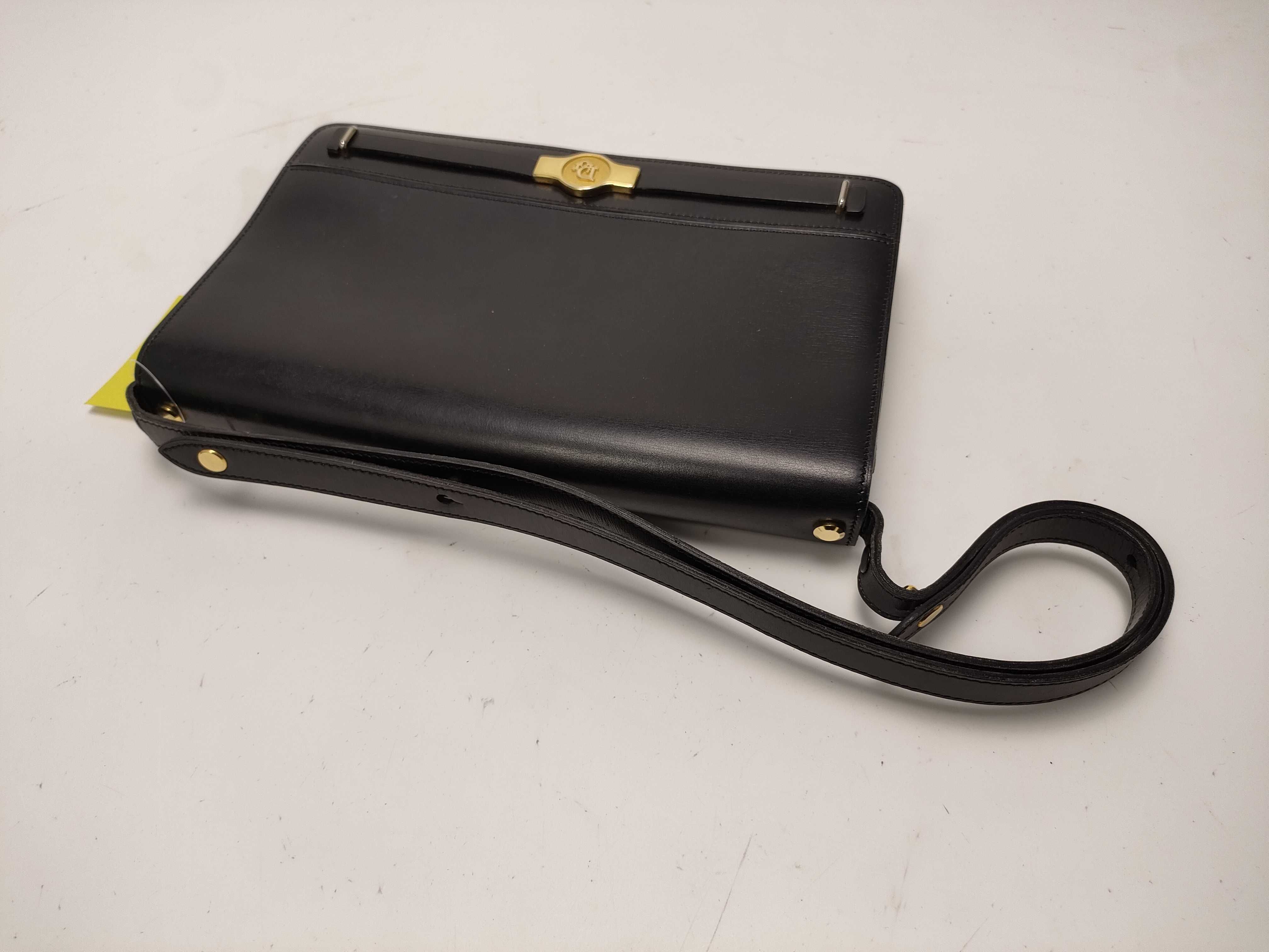 Christian Dior Vintage Black Leather Shoulder Bag