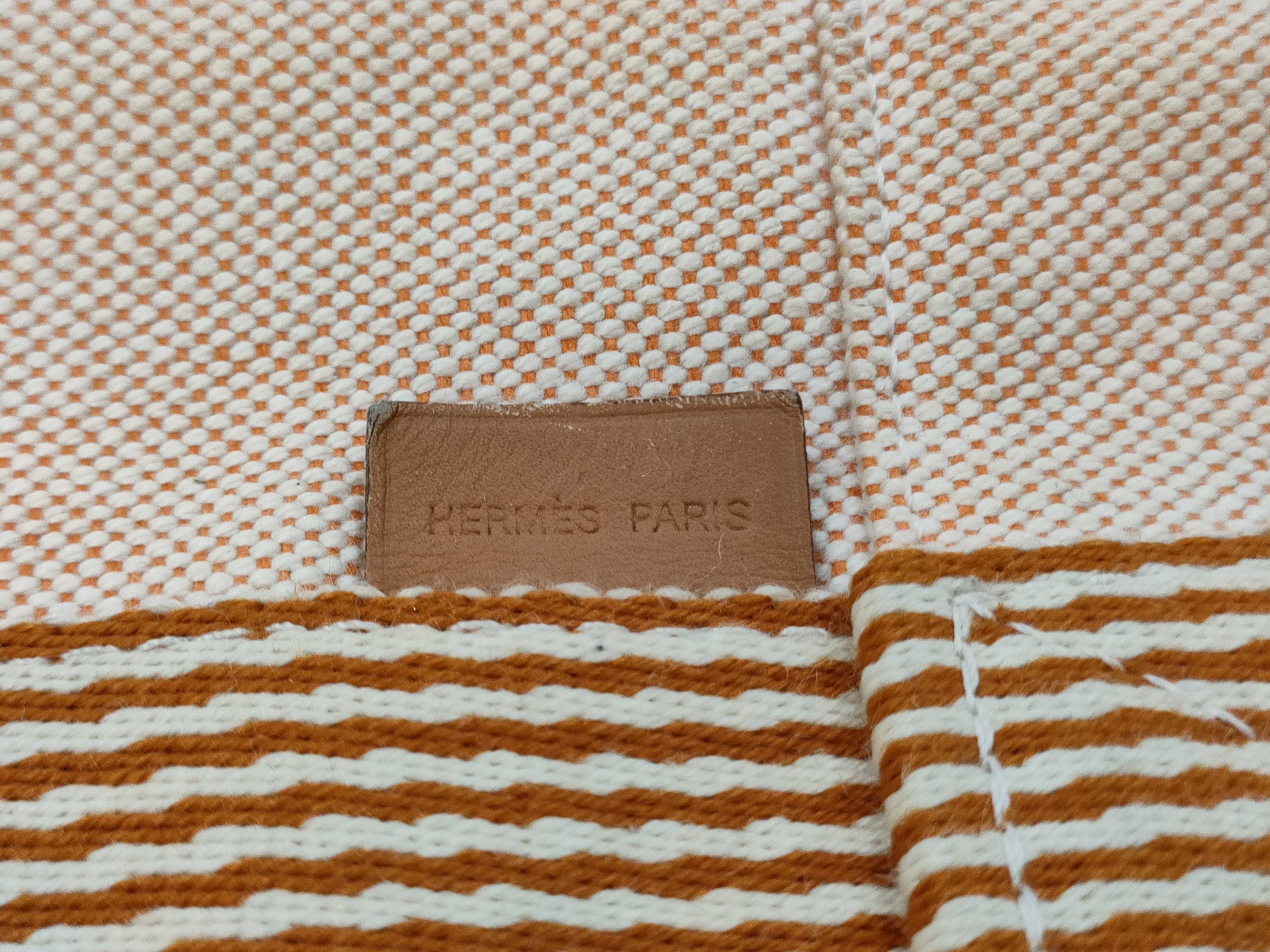 Hermes Canvas Fourre Tote Bag in Beige 30cm