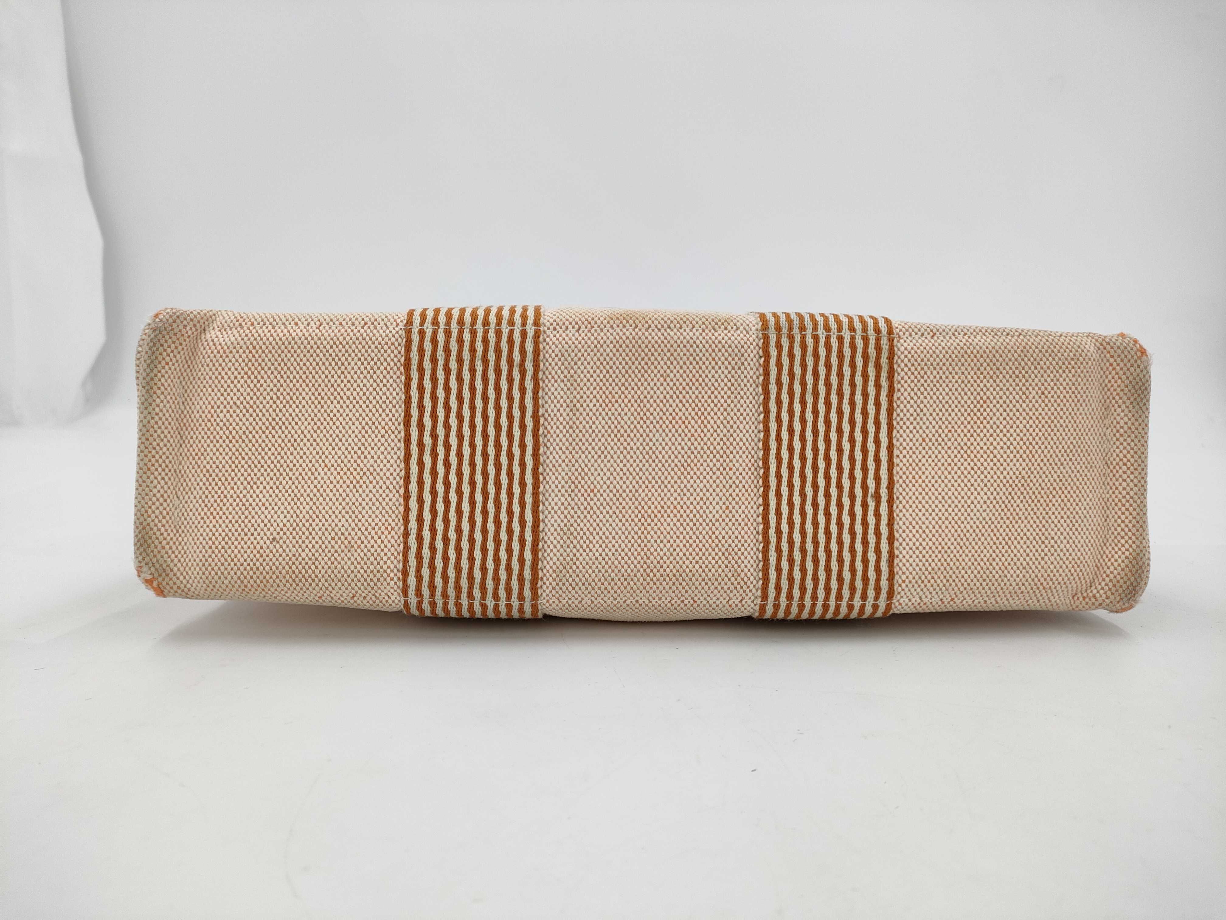 Hermes Canvas Fourre Tote Bag in Beige 30cm