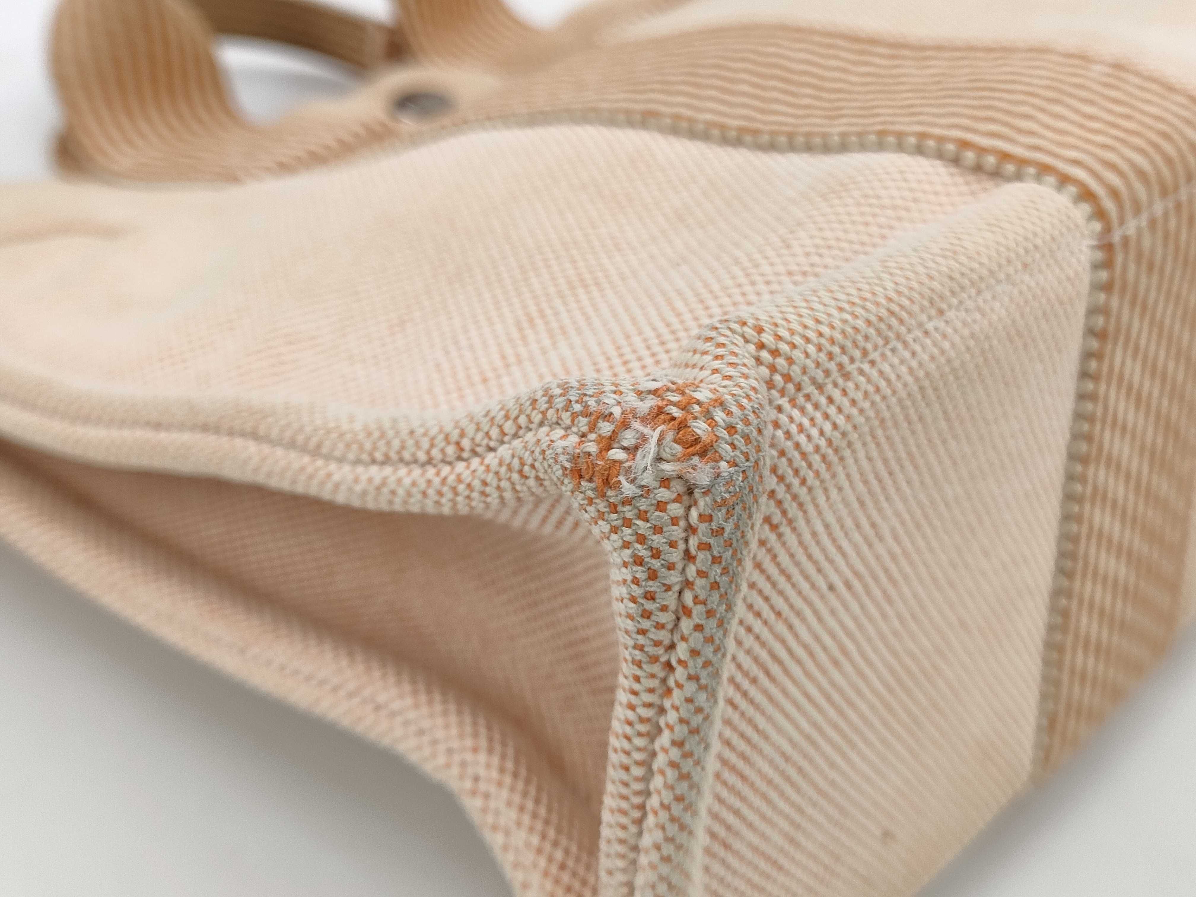 Hermes Canvas Fourre Tote Bag in Beige 30cm