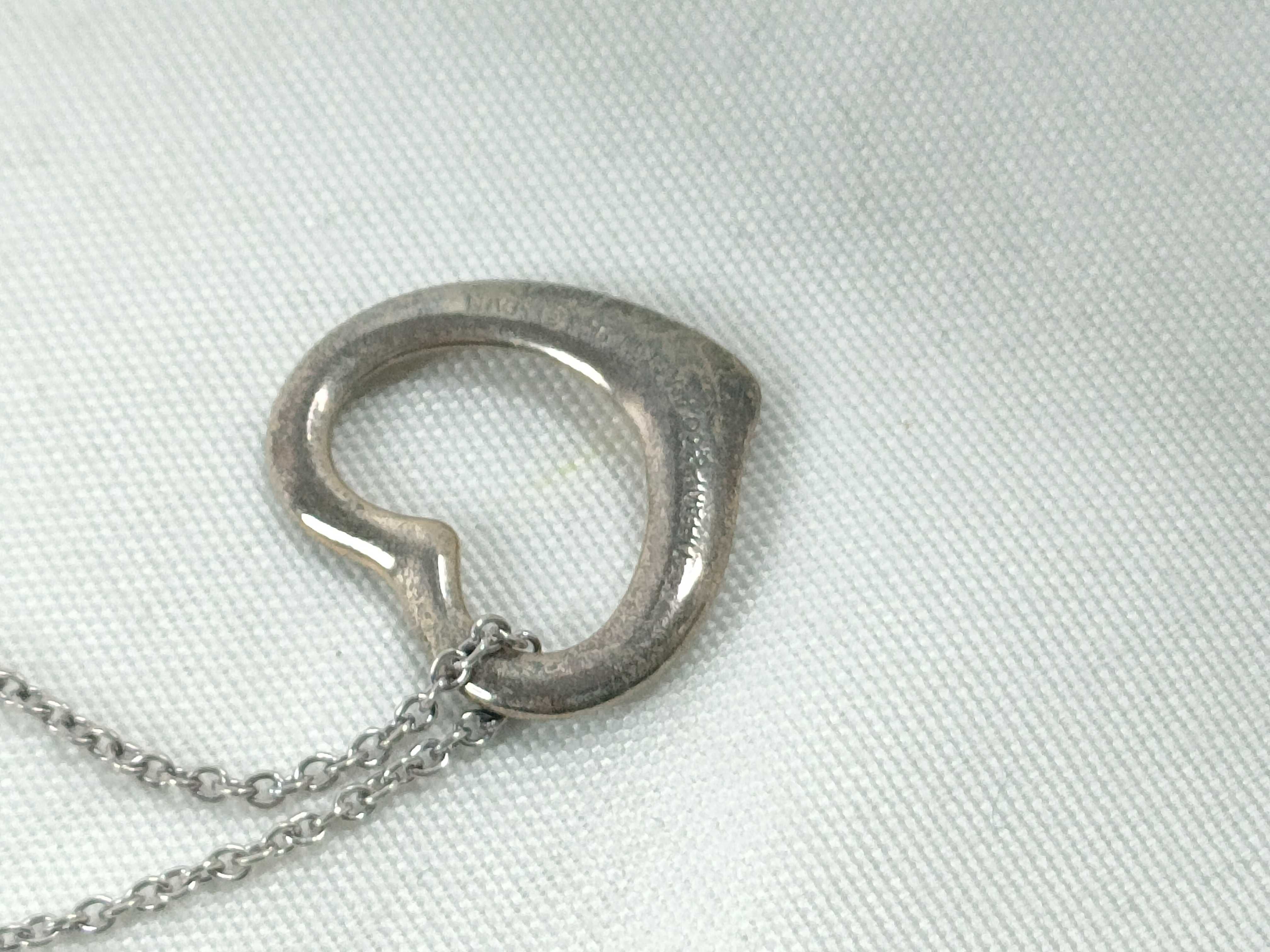 Tiffany & Co. Open Heart Sterling Silver Necklace