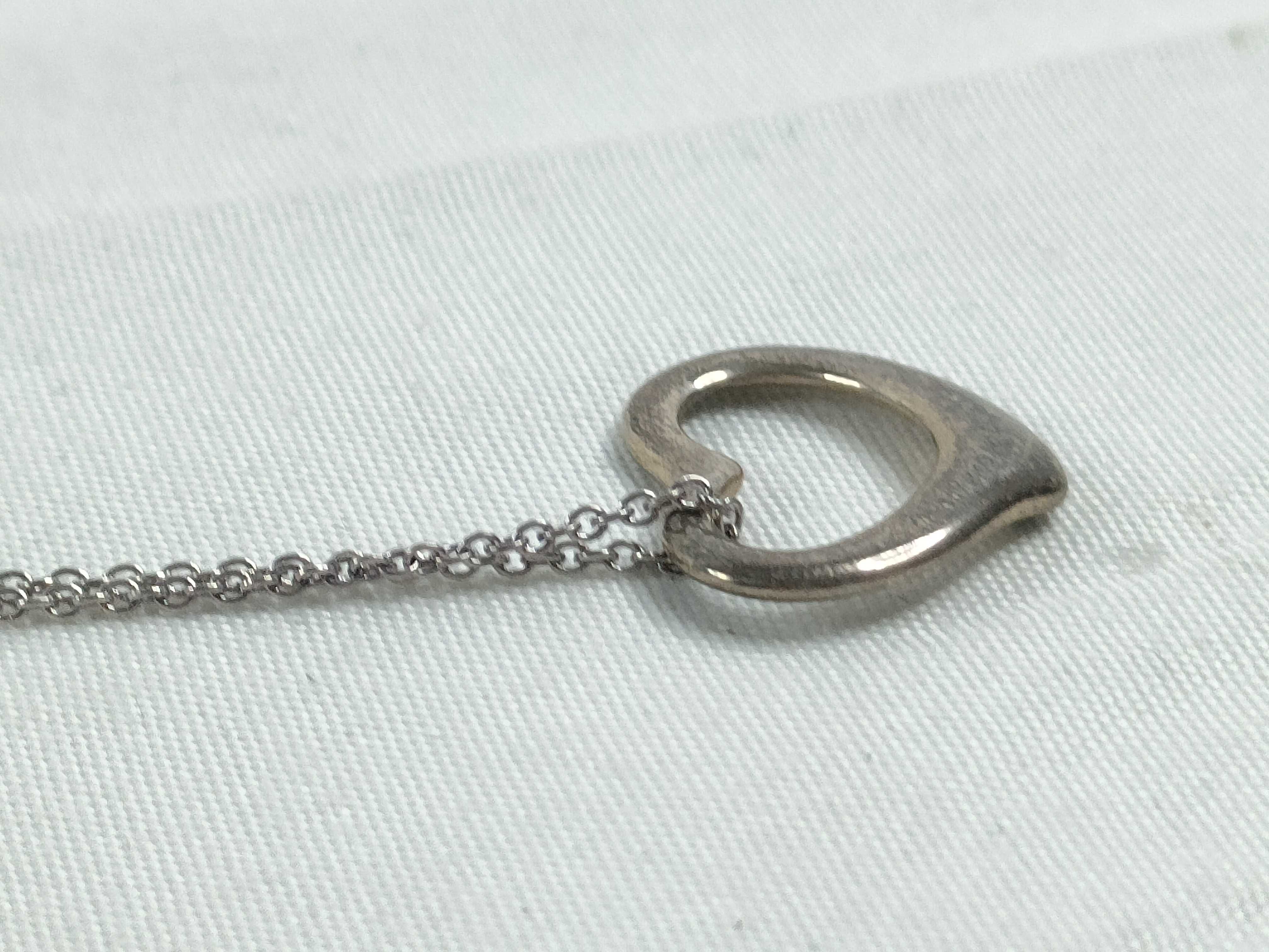 Tiffany & Co. Open Heart Sterling Silver Necklace