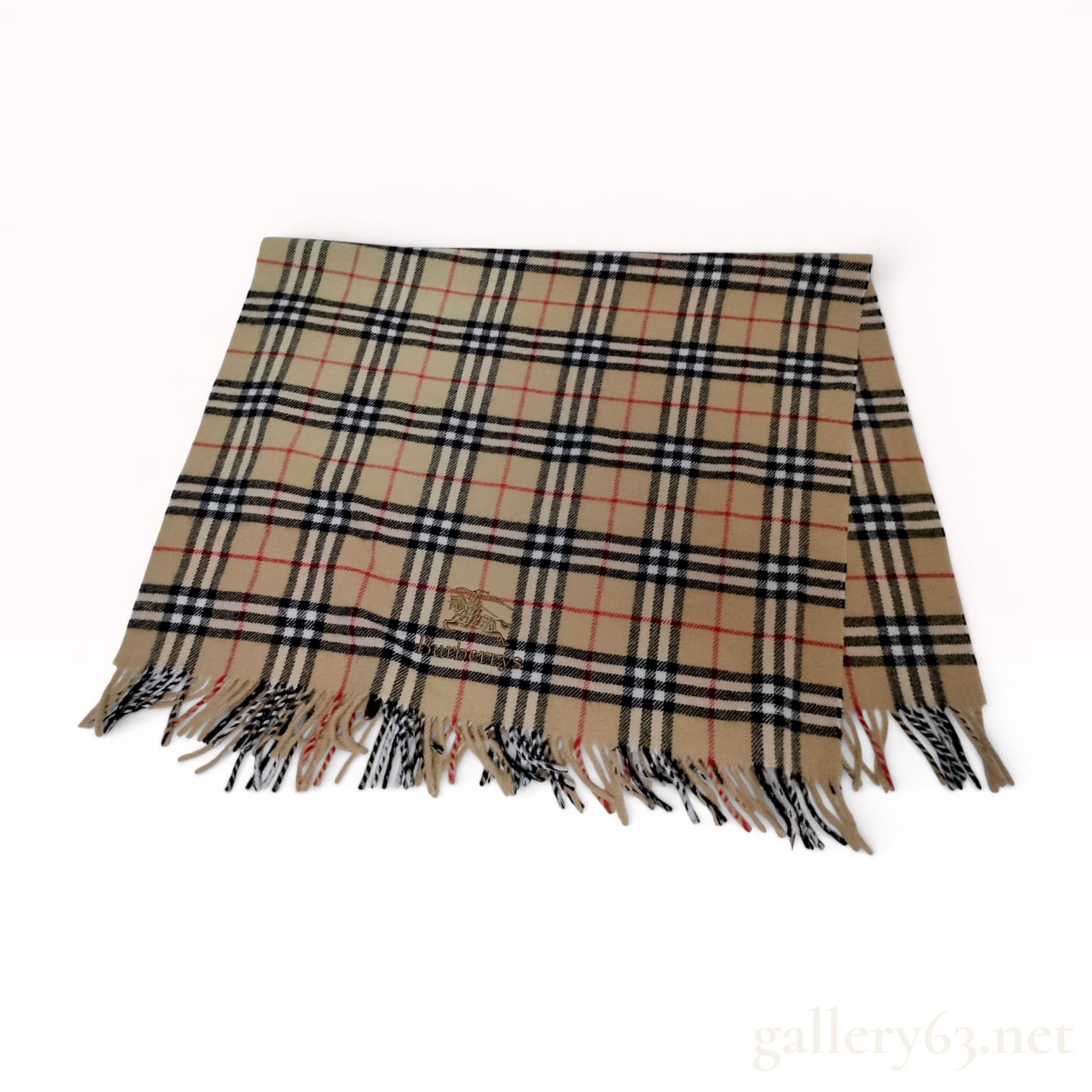 Burberrys Vintage House Check Wool Scarf