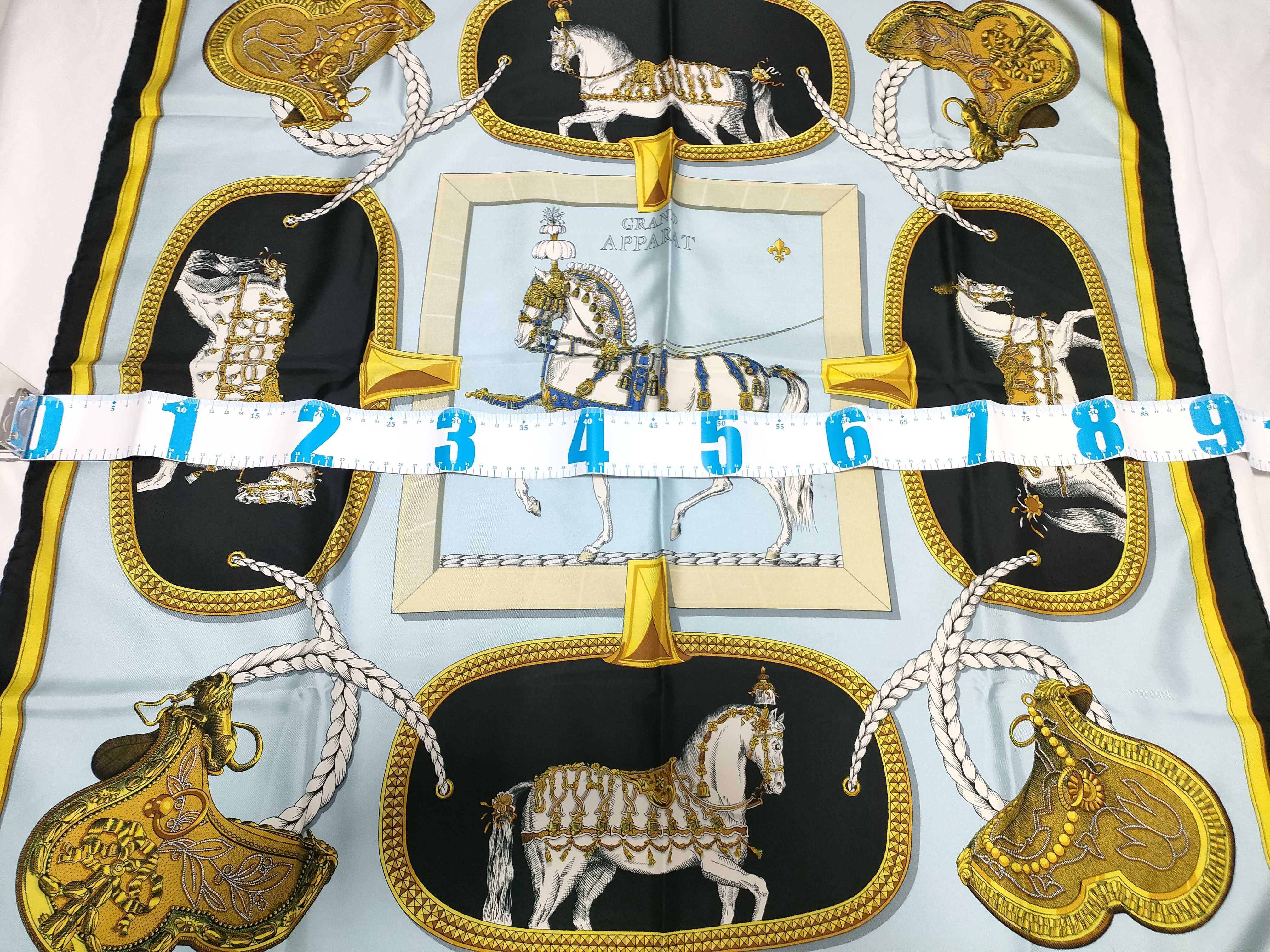 Hermes Grand Apparat Silk Scarf by Jacques Eudel