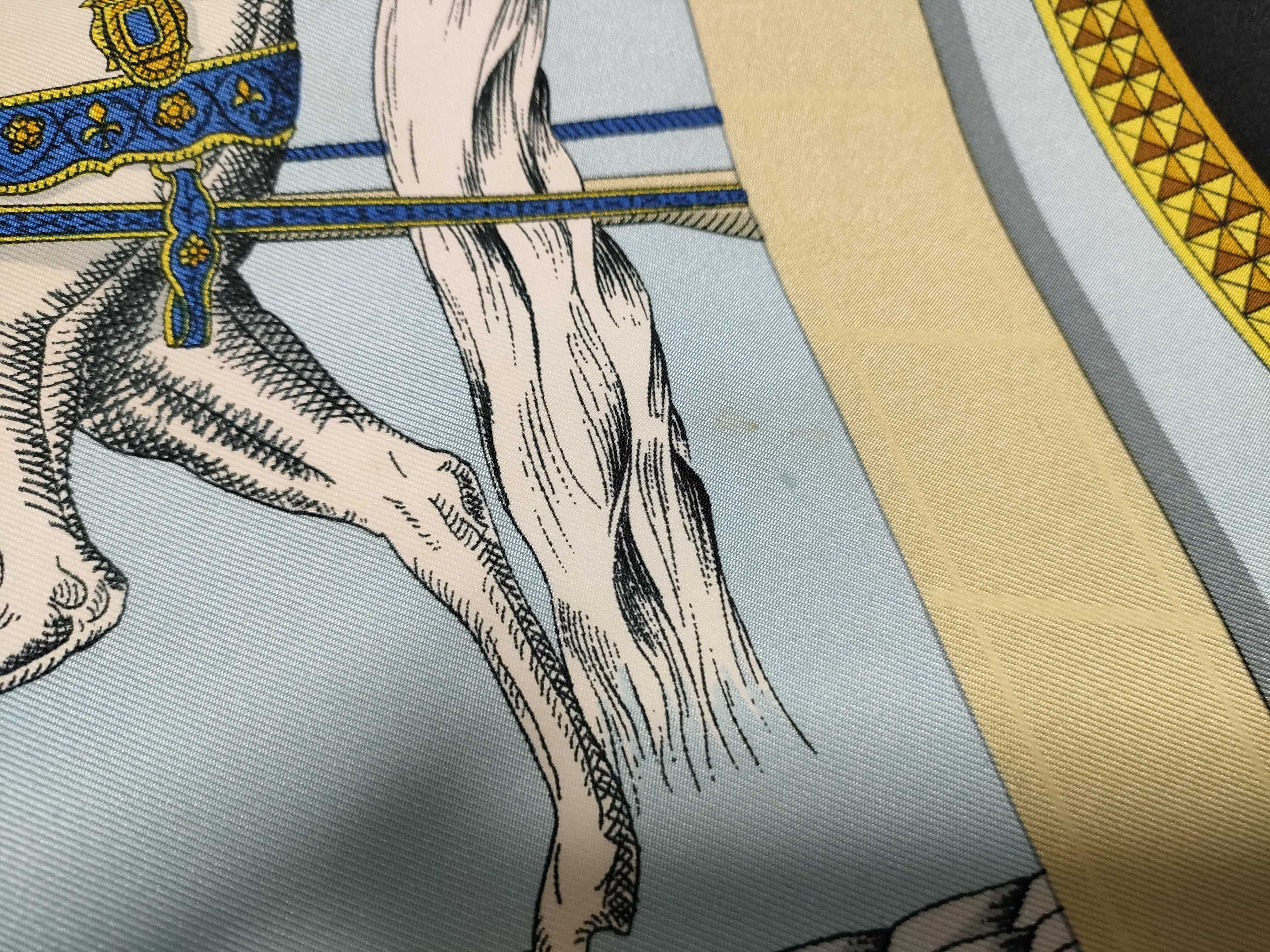 Hermes Grand Apparat Silk Scarf by Jacques Eudel