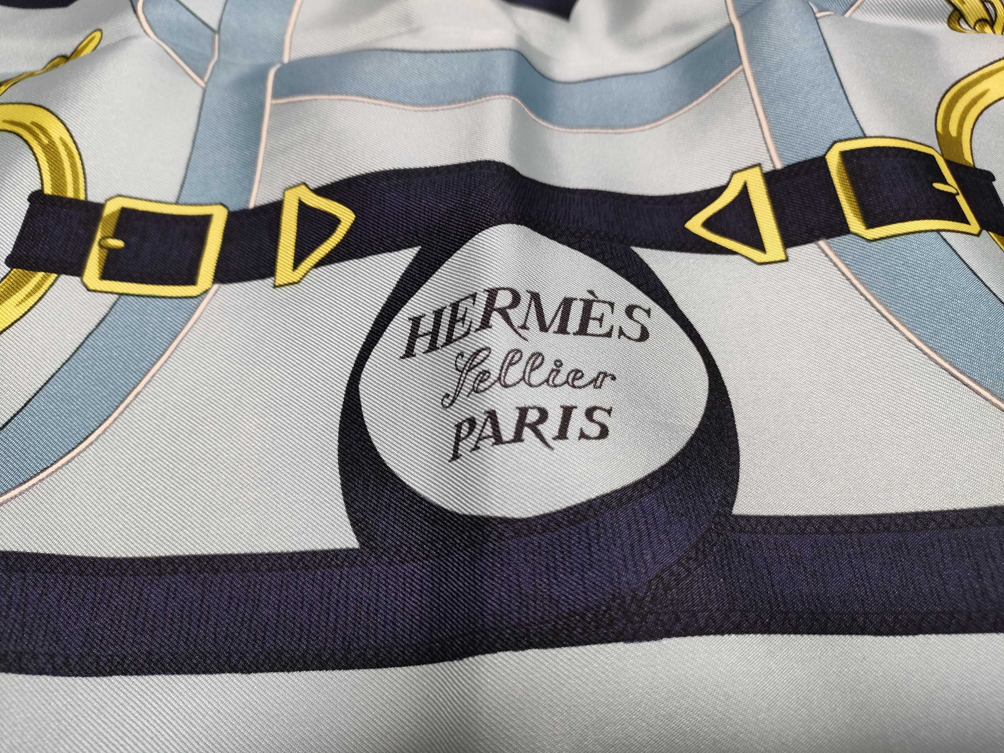 Hermes Eperon d'Or Silk Carre 90 Scarf