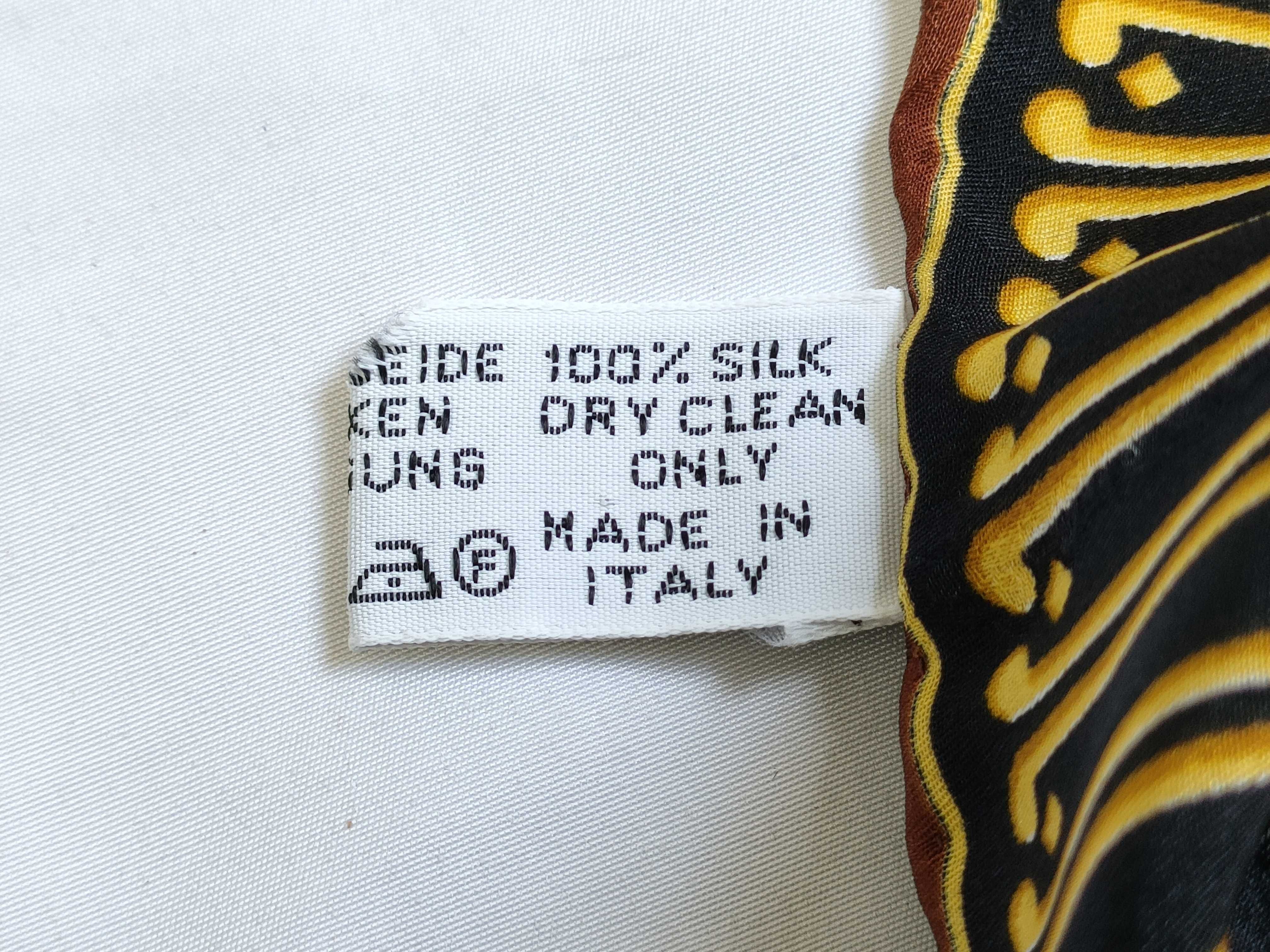 must de Cartier Paris Silk Scarf with Clock and Interlocking C Motif