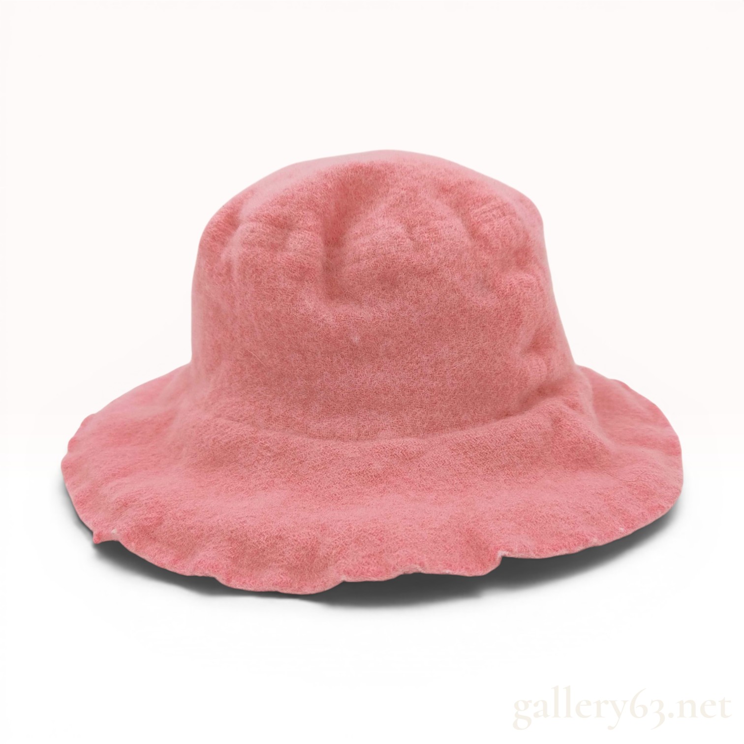 Comme des Garcons SHIRT Pink Felted Wool Bucket Hat