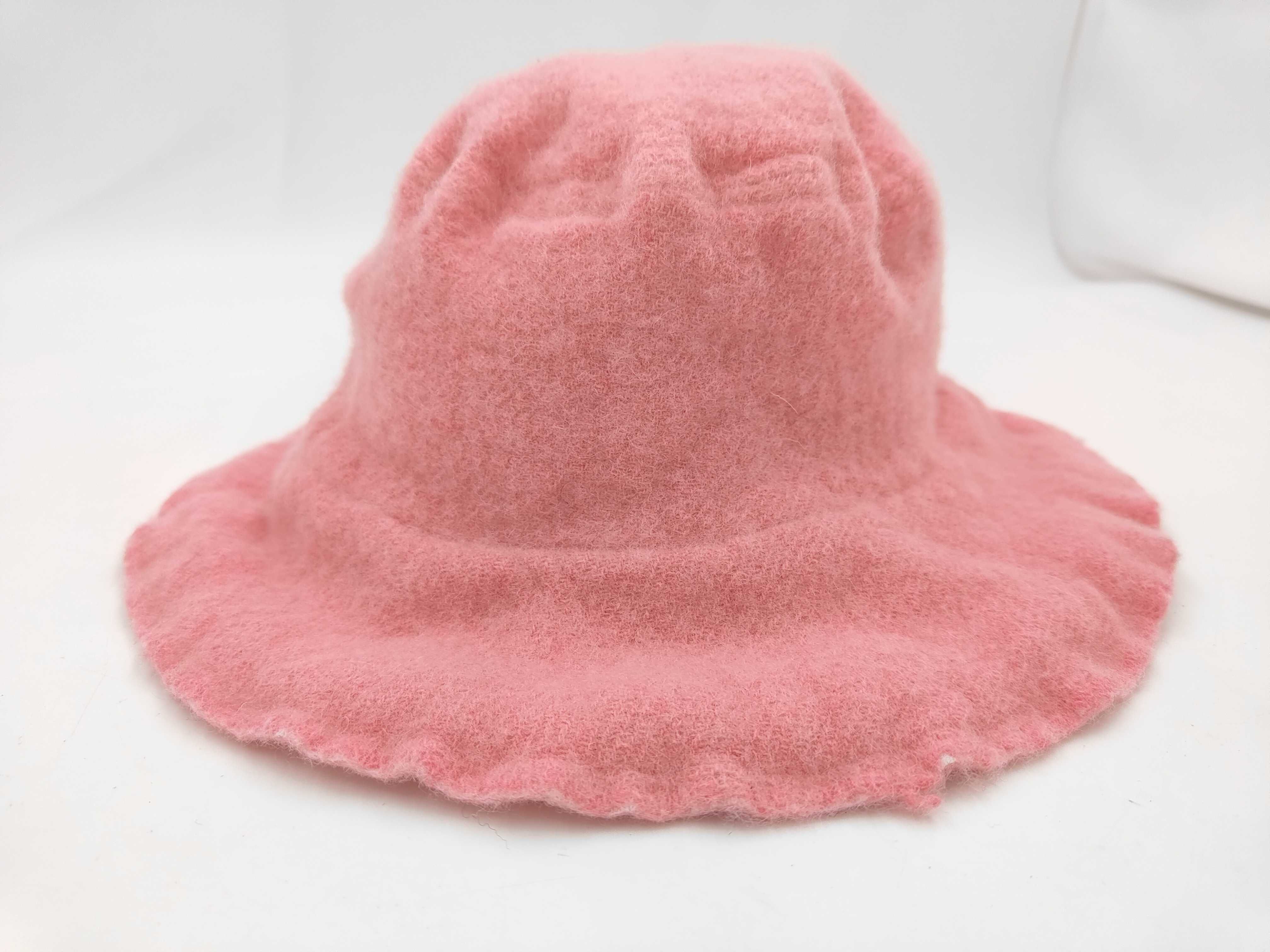 Comme des Garcons SHIRT Pink Felted Wool Bucket Hat