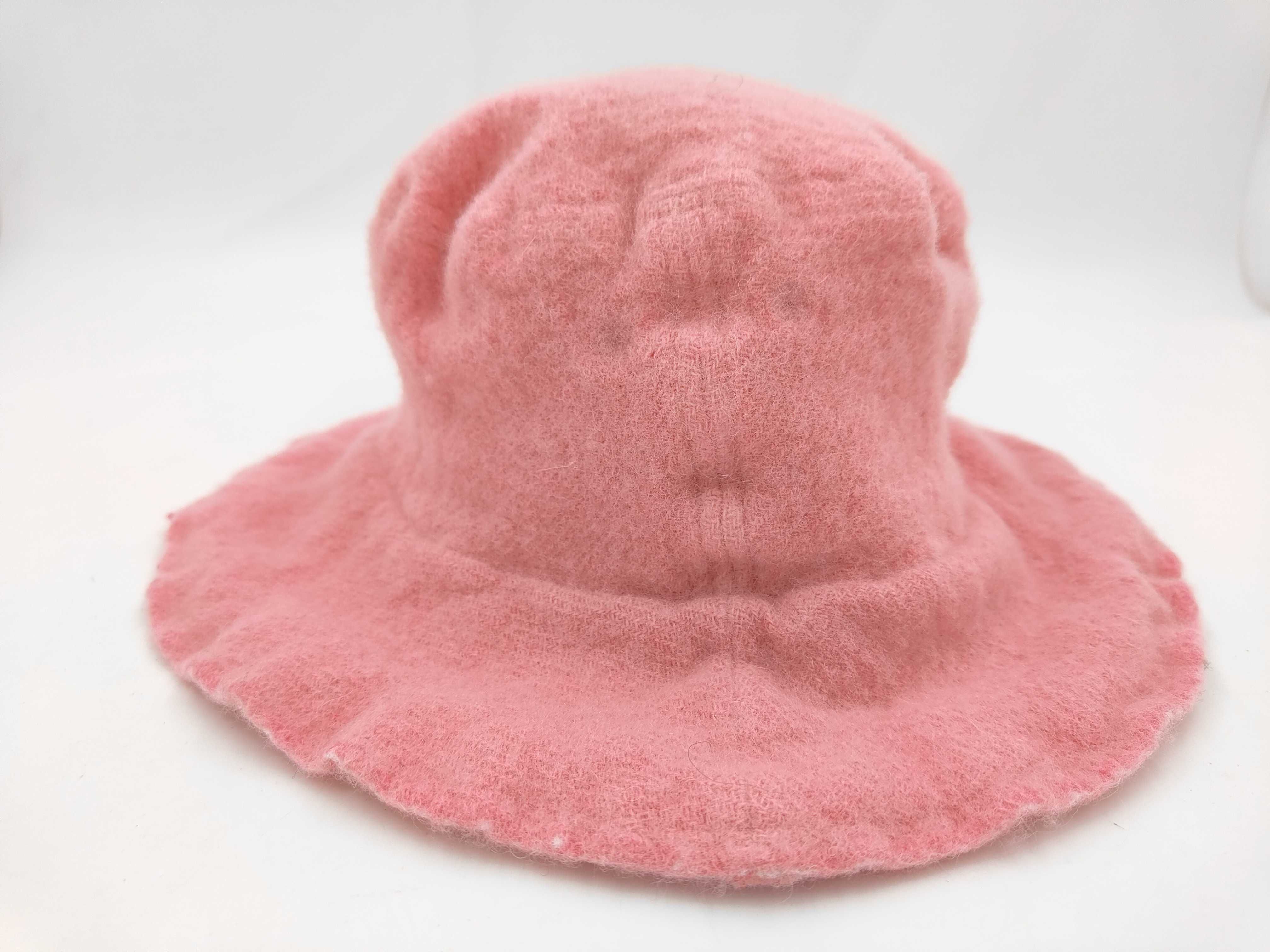 Comme des Garcons SHIRT Pink Felted Wool Bucket Hat