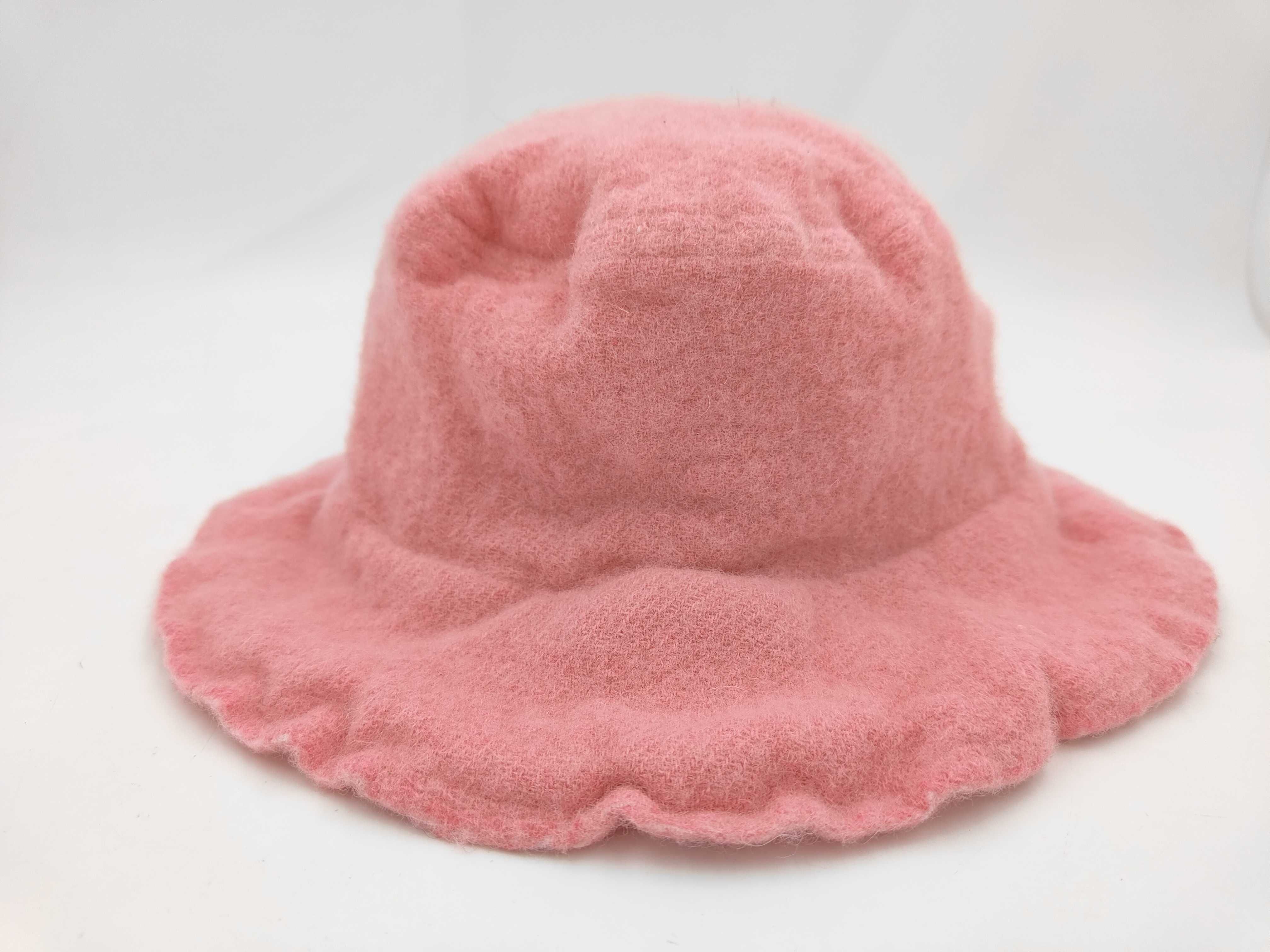 Comme des Garcons SHIRT Pink Felted Wool Bucket Hat