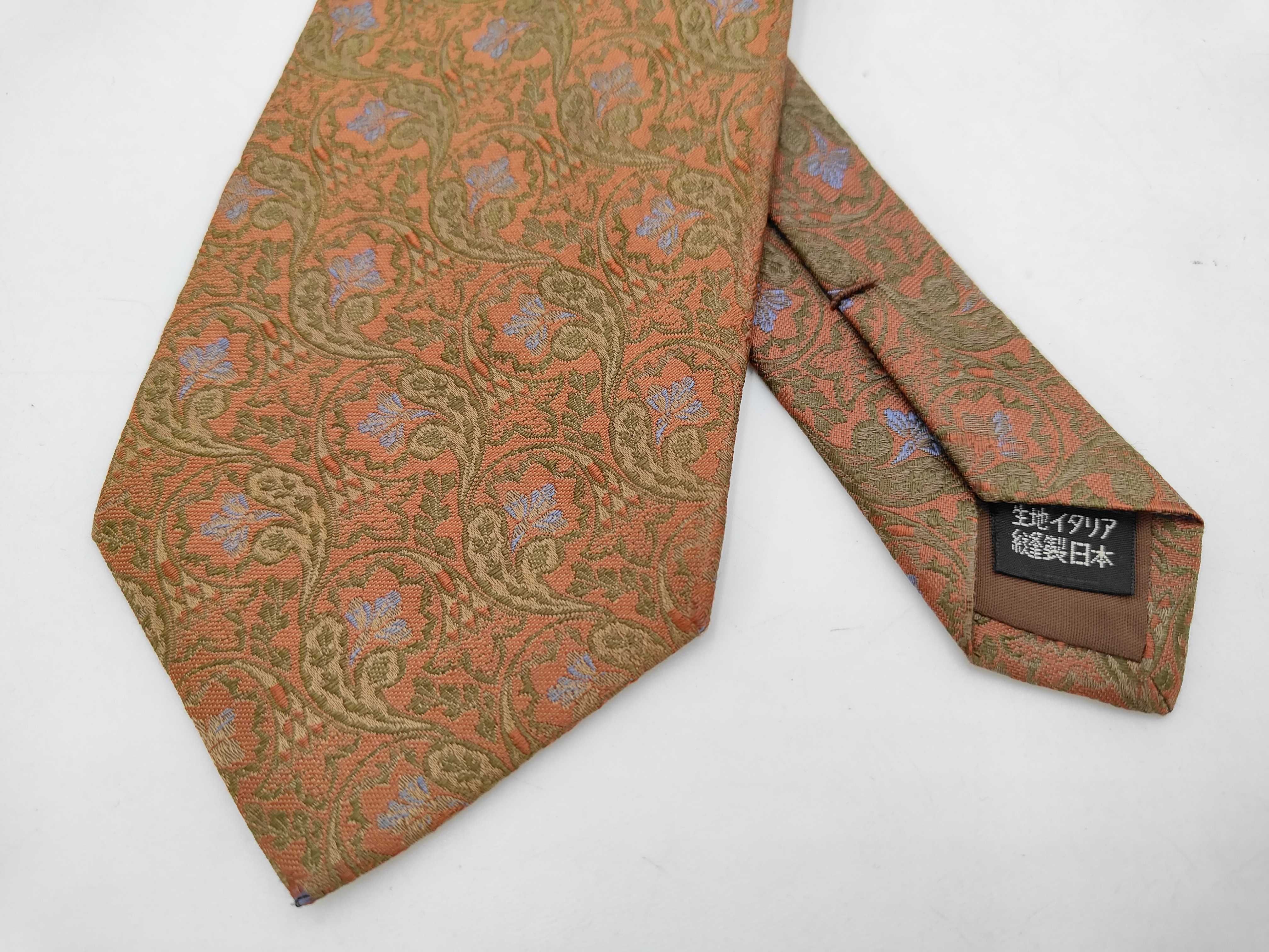 Two Men's Silk Jacquard Neckties with Italian Fabric and Japanese Tailoring