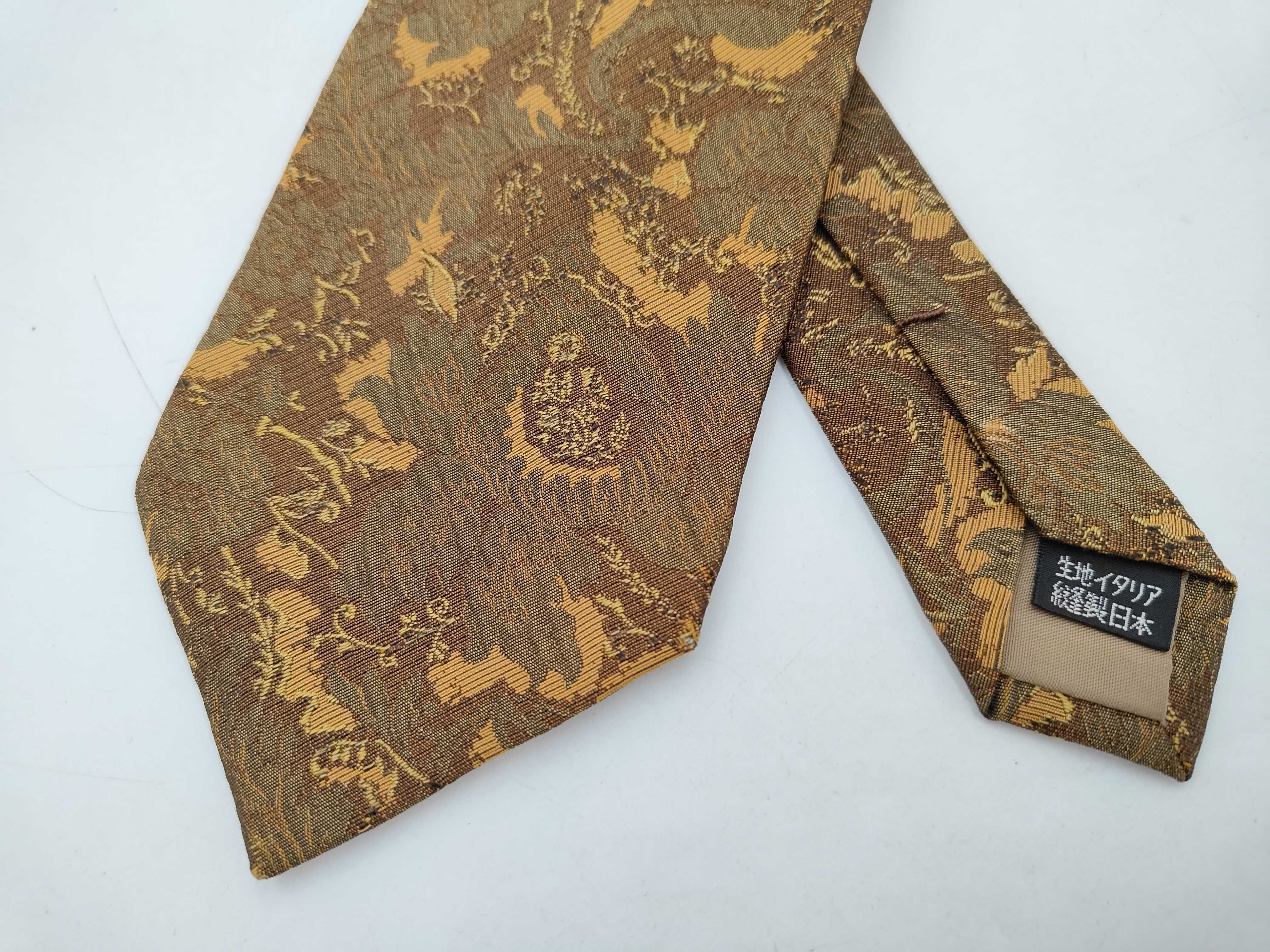 Two Men's Silk Jacquard Neckties with Italian Fabric and Japanese Tailoring