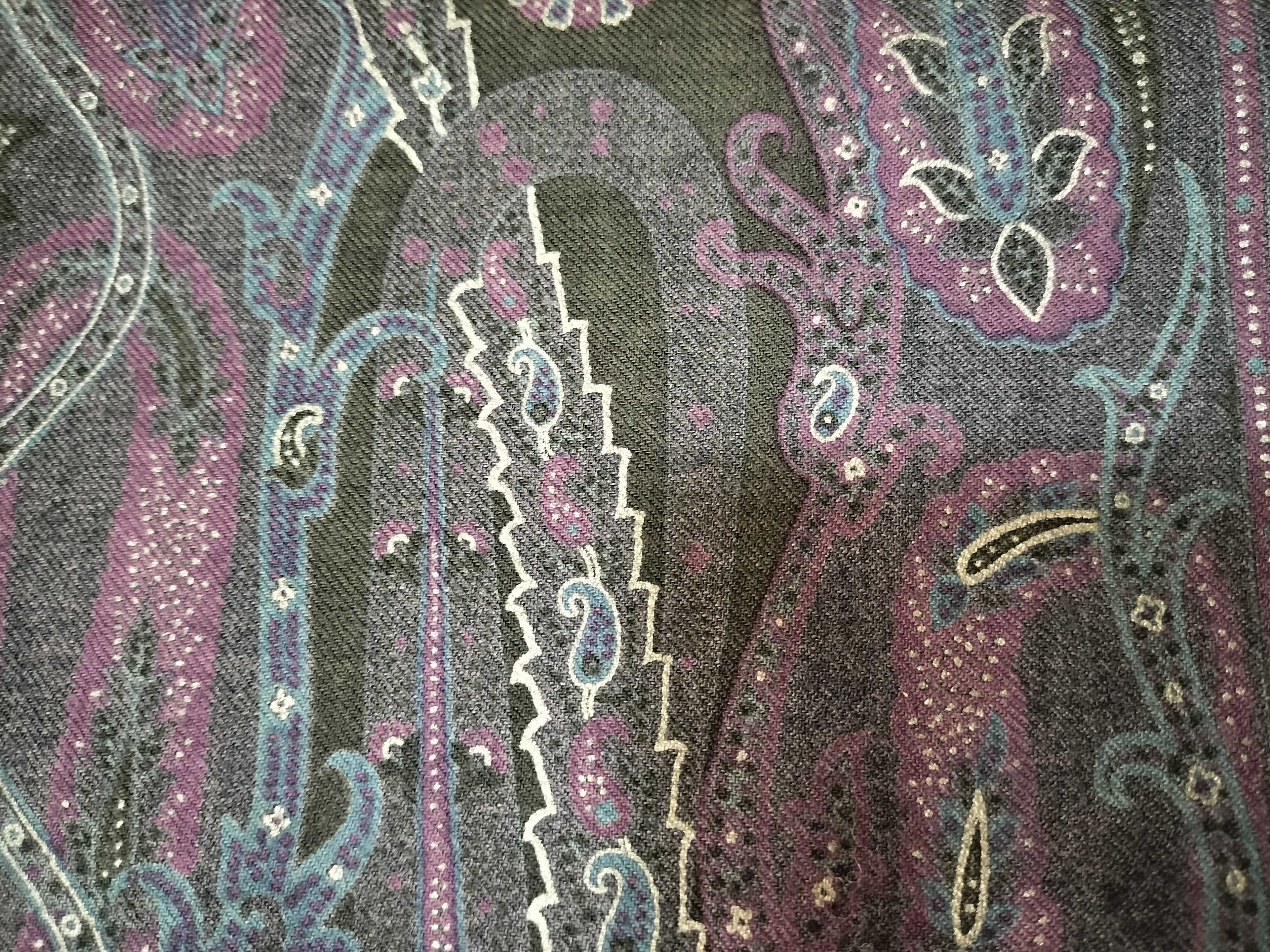Etro Wool and Silk Blend Paisley Scarf