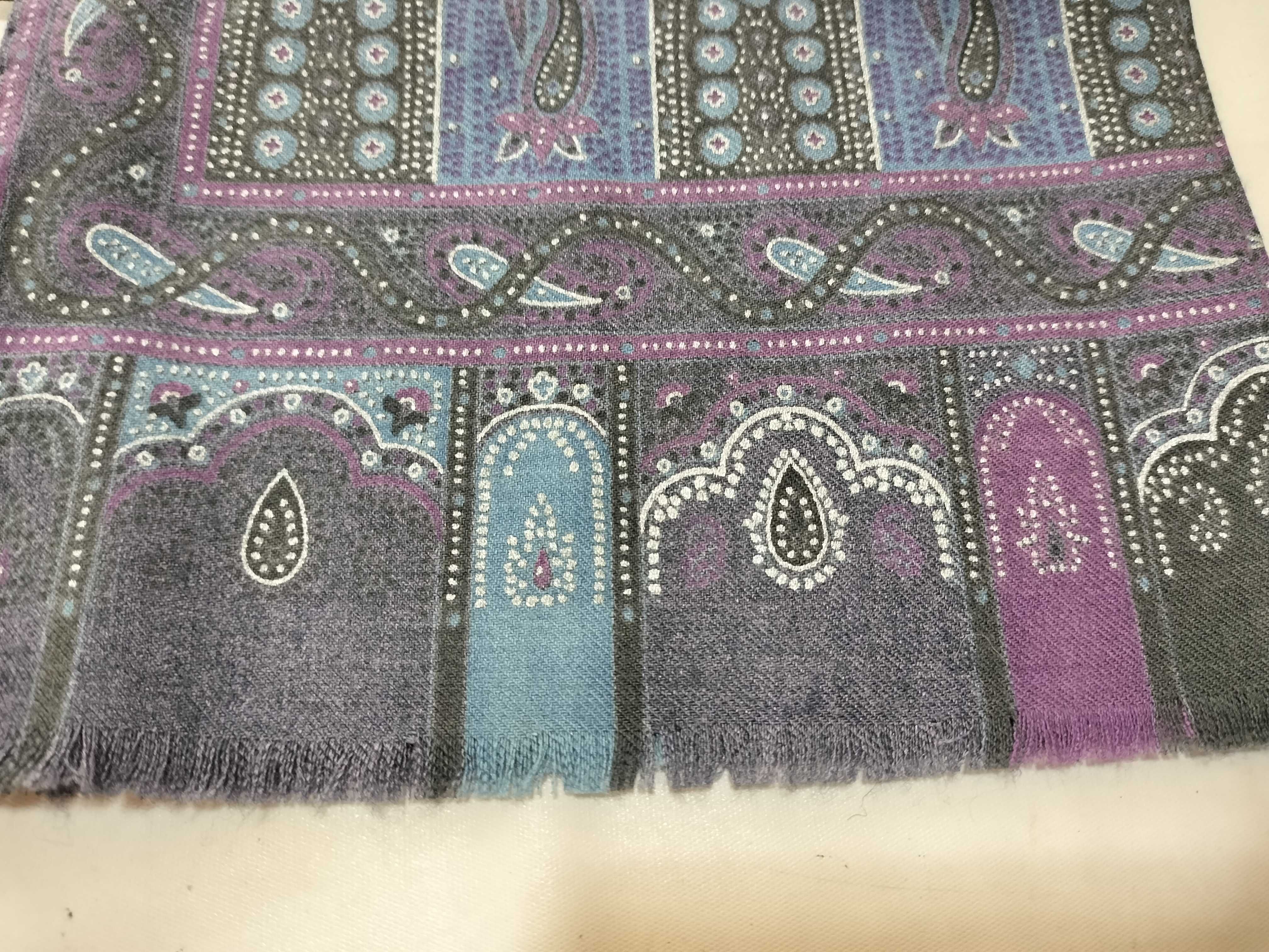 Etro Wool and Silk Blend Paisley Scarf