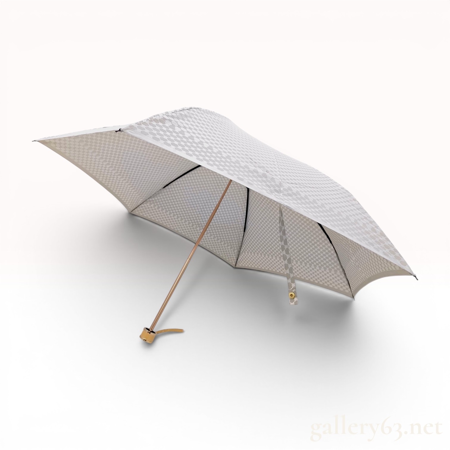 Celine Triomphe Pattern Folding Umbrella with Storage Sleeve