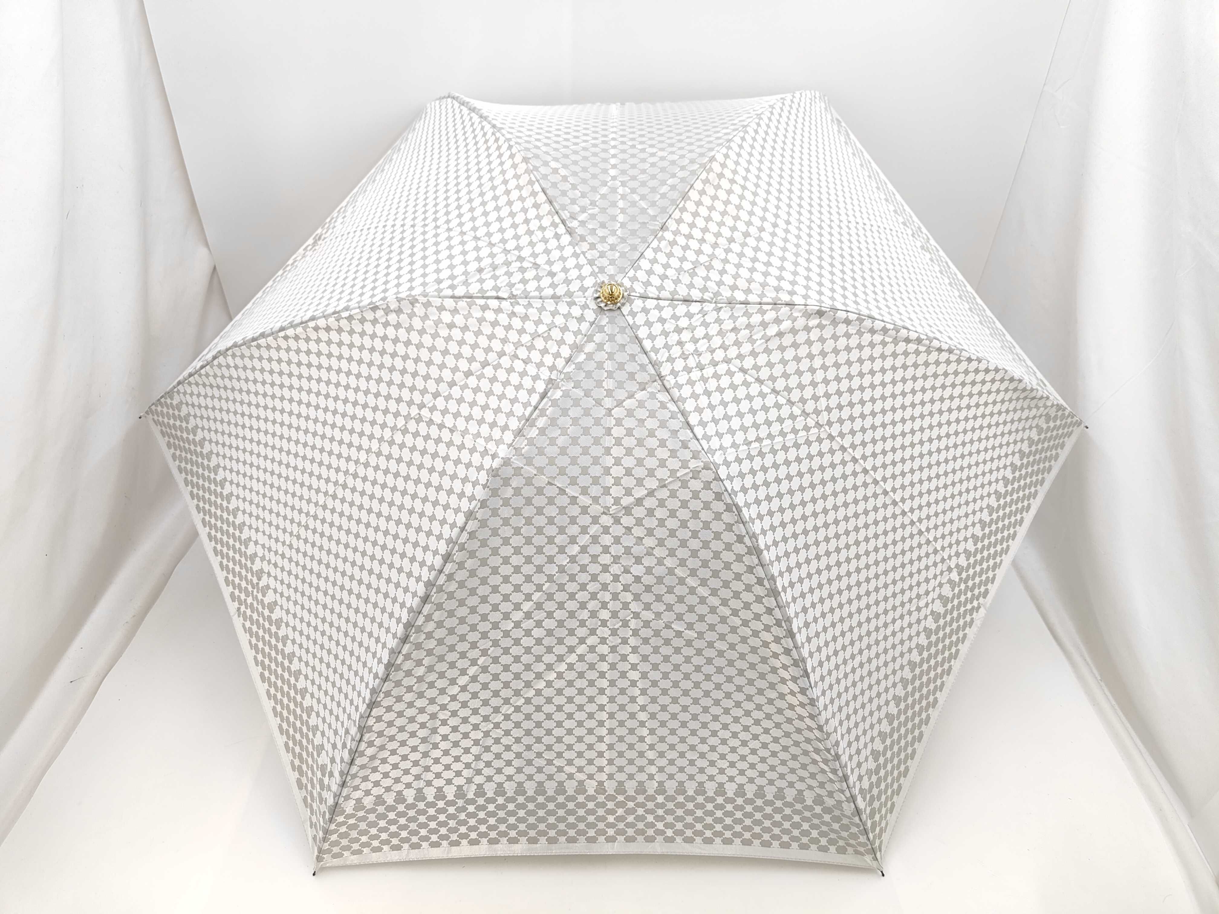 Celine Triomphe Pattern Folding Umbrella with Storage Sleeve