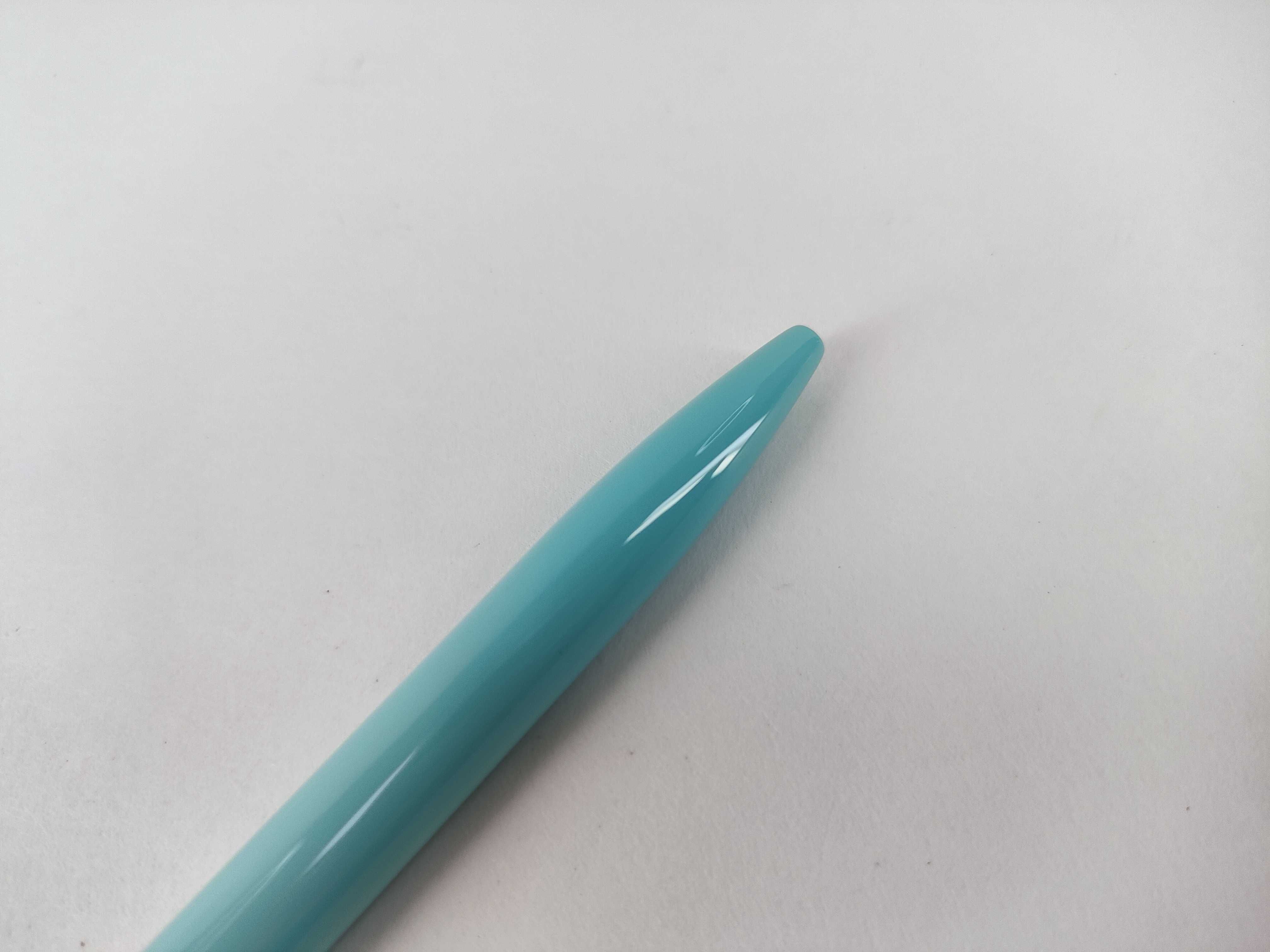 Tiffany & Co. Sterling Silver and Tiffany Blue Lacquer Ballpoint Pen