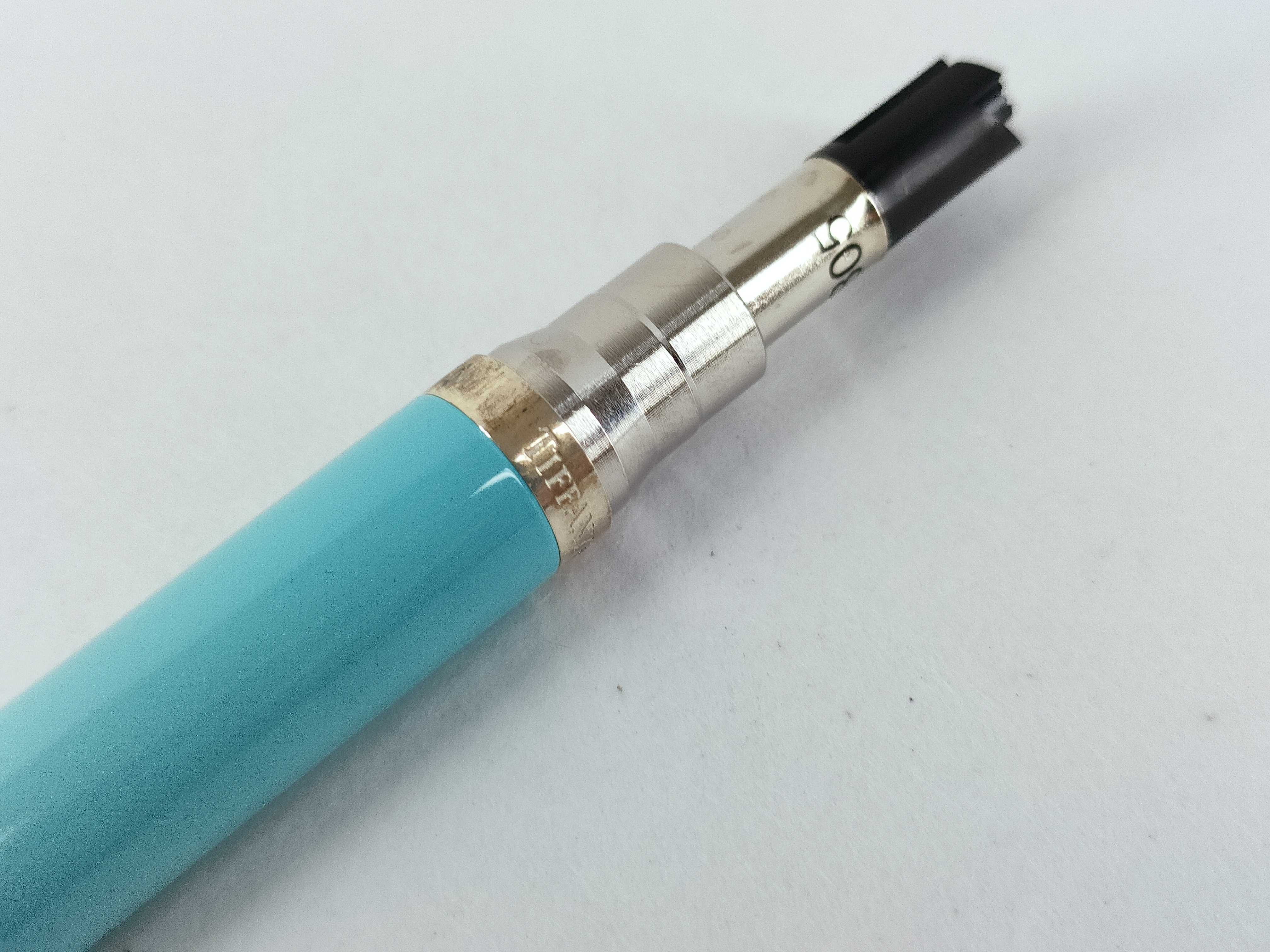 Tiffany & Co. Sterling Silver and Tiffany Blue Lacquer Ballpoint Pen