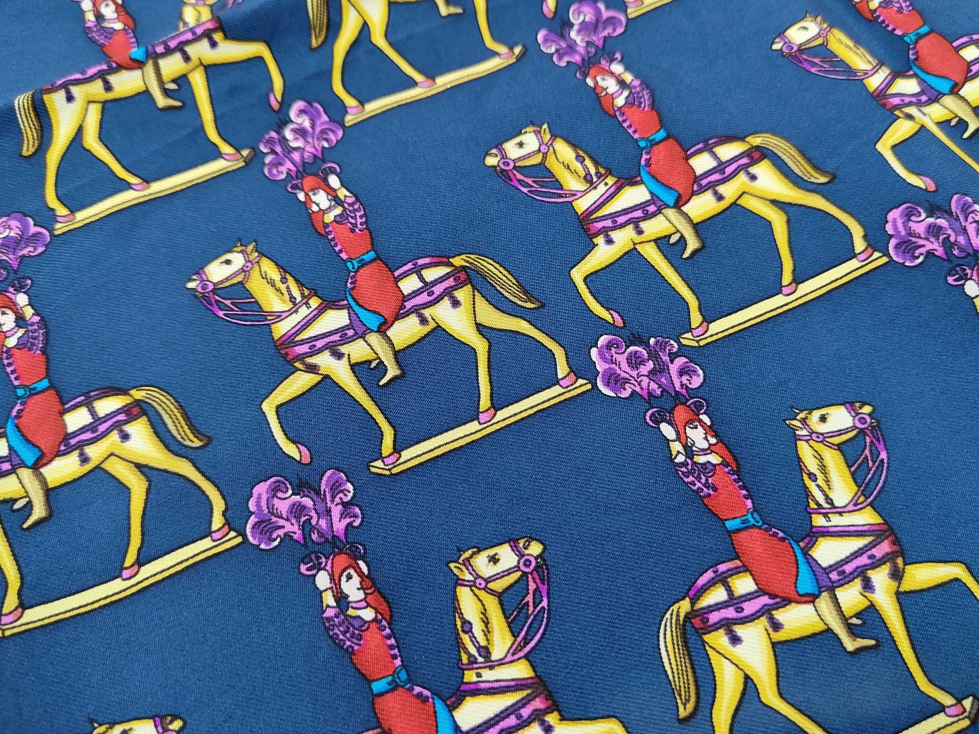 Hermes Les Artificiers Silk Scarf by Michel Duchene
