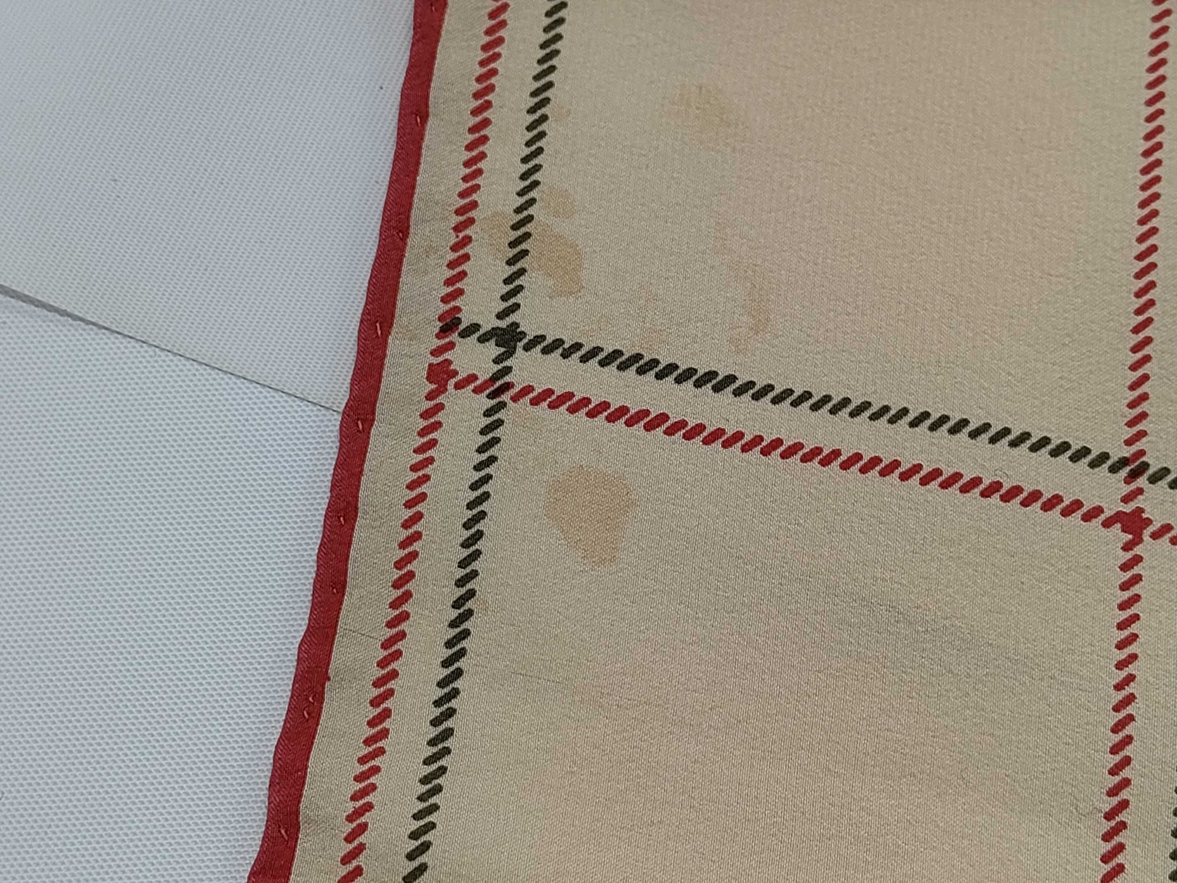 Chanel Vintage CC Logo Grid Pattern Silk Scarf