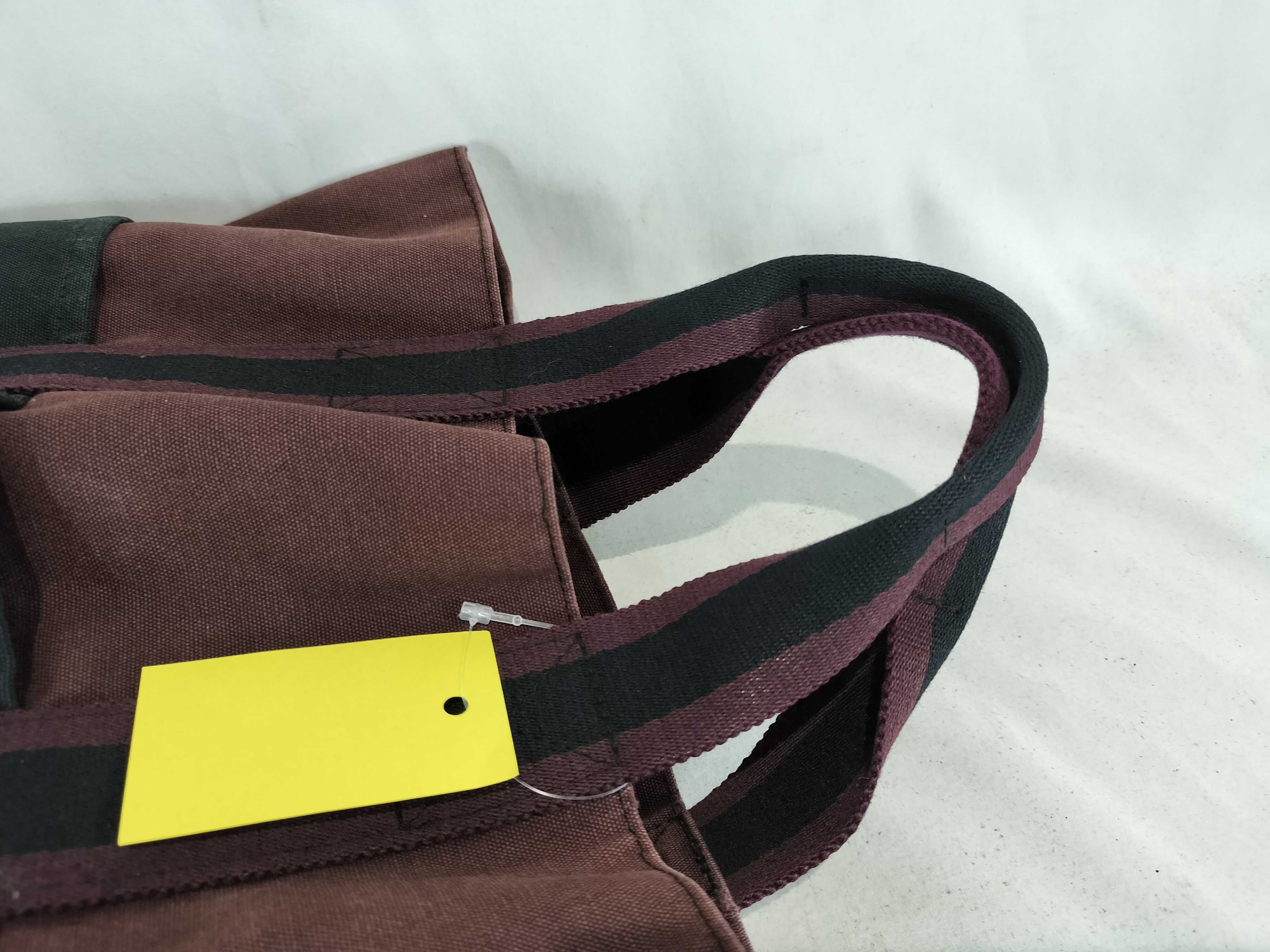 Hermes Fourre Tout Two Tone Canvas Tote Bag