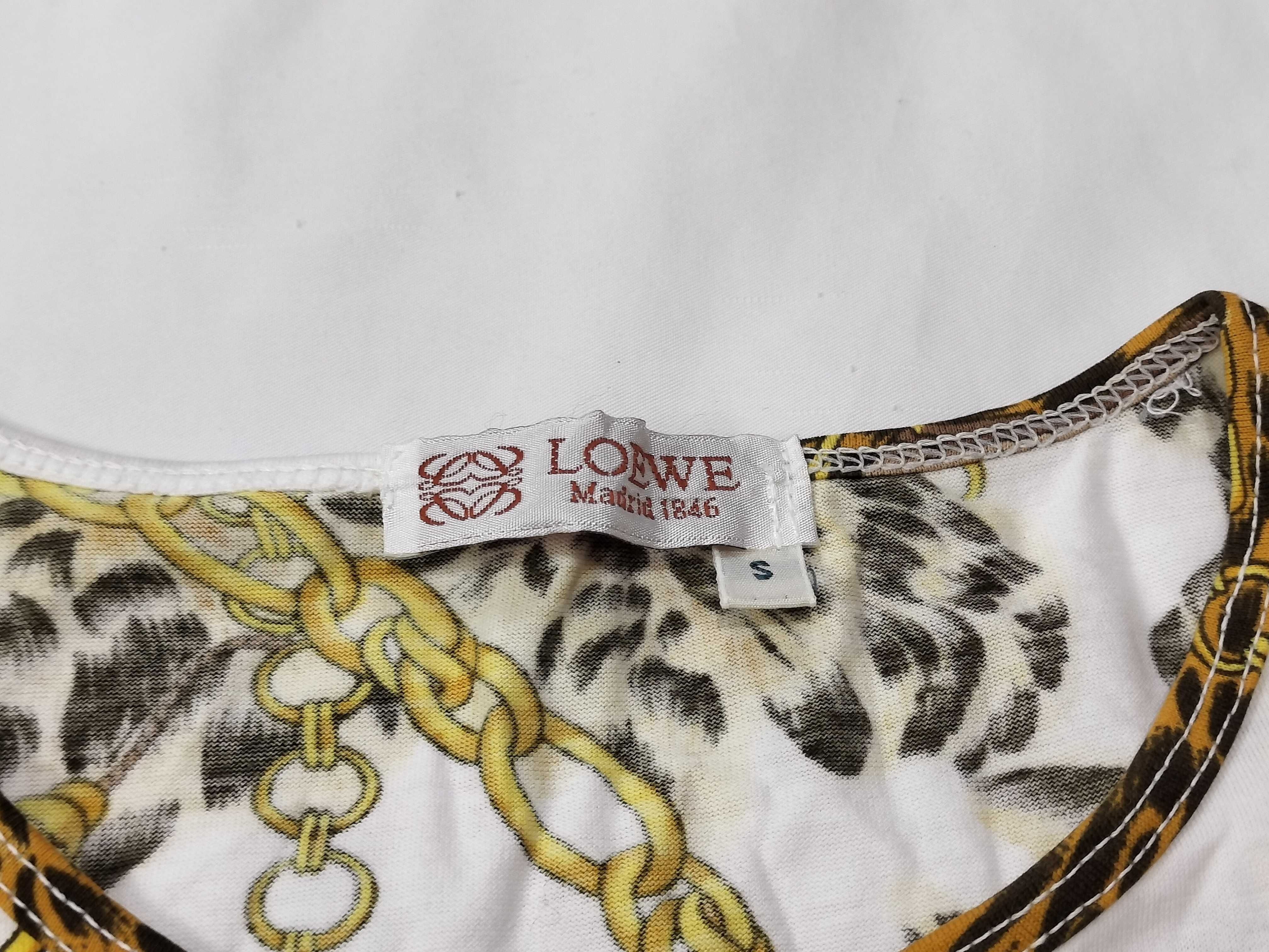 Loewe Vintage Leopard and Chain Link Graphic T-Shirt